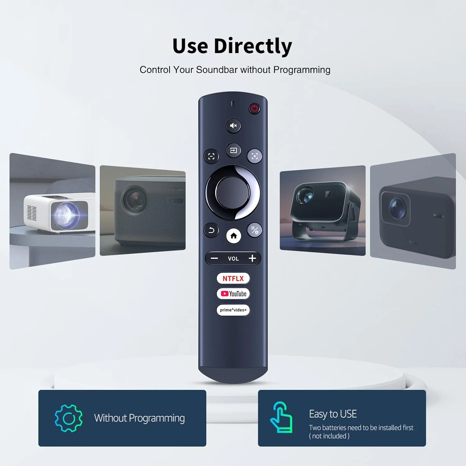 ریموت کنترل جایگزین جدید TRUCKON برای پروژکتورهای Goodee/Boom ELEPHAS/NexiGo/ONOAYO ONO 3 PRO