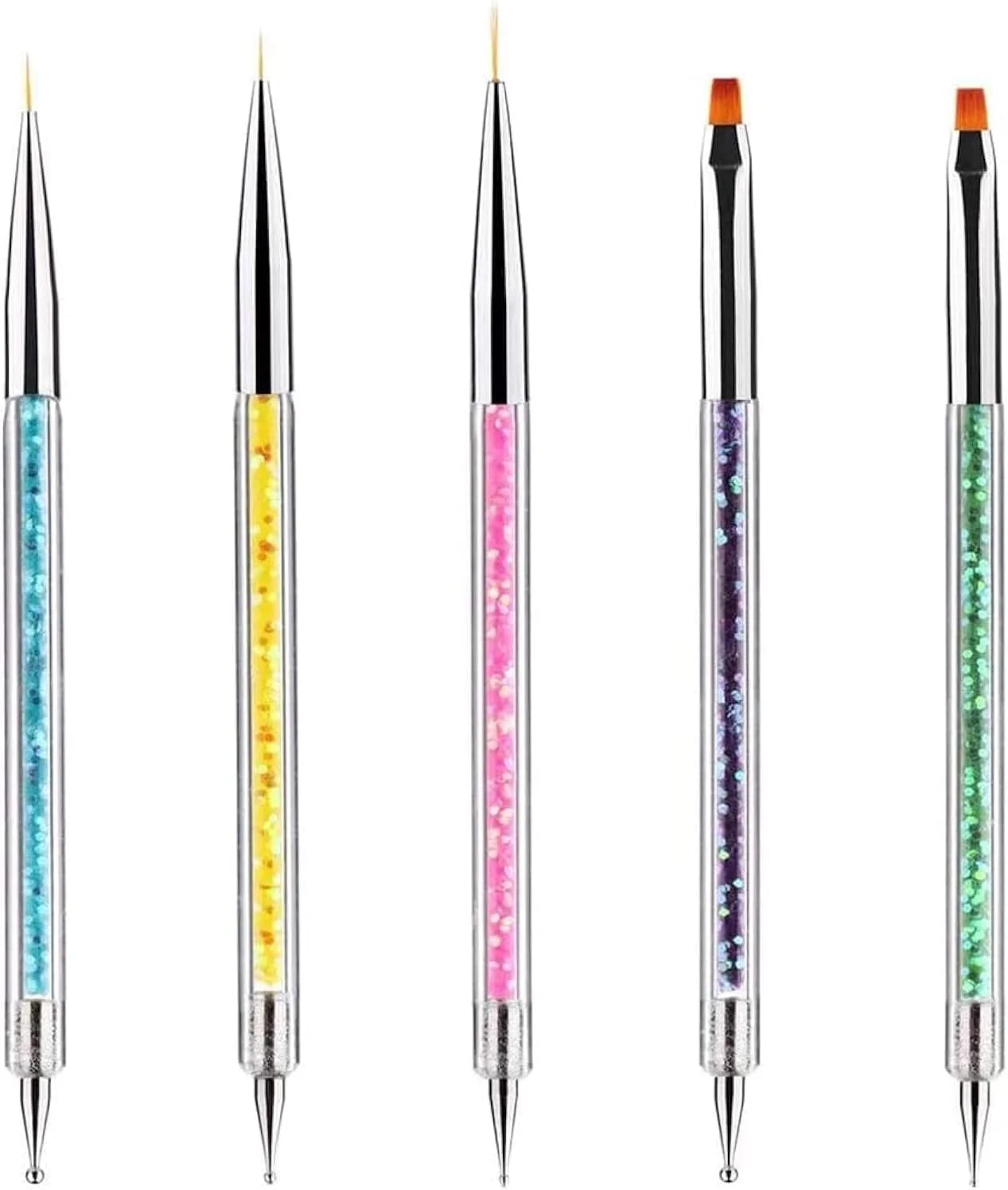 ست 5 عددی قلم طراحی ناخن BetterJonny، قلم موی ناخن، قلم موی لاک طراحی ناخن، ست ابزار نقطه کوبی دو طرفه، ابزار طراحی ناخن اکریلیک ژل UV برای طراحی و نقاشی DIY ست 5 عددی قلم طراحی ناخن BetterJonny، قلم موی ناخن، قلم موی لاک طراحی ناخن، ست ابزار نقطه کوبی دو طرفه، ابزار طراحی ناخن اکریلیک ژل UV برای طراحی و نقاشی DIY