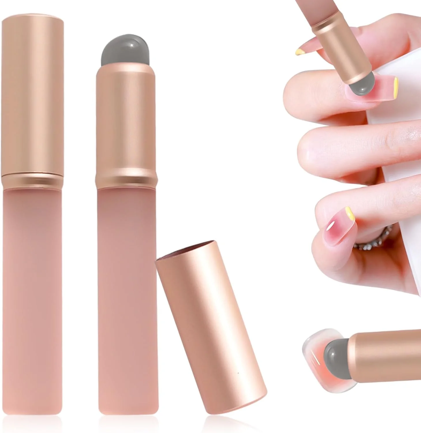 قلم موی سیلیکونی ناخن BIGTHREE، قلم موهای سر ژله ای سیلیکونی ناخن، قلم موی آمبره طراحی ناخن فرانسوی DIY قابل استفاده مجدد، ابزار مانیکور نوک ناخن، قلم موی لاک ناخن با درپوش محافظ قلم موی سیلیکونی ناخن BIGTHREE، قلم موهای سر ژله ای سیلیکونی ناخن، قلم موی آمبره طراحی ناخن فرانسوی DIY قابل استفاده مجدد، ابزار مانیکور نوک ناخن، قلم موی لاک ناخن با درپوش محافظ