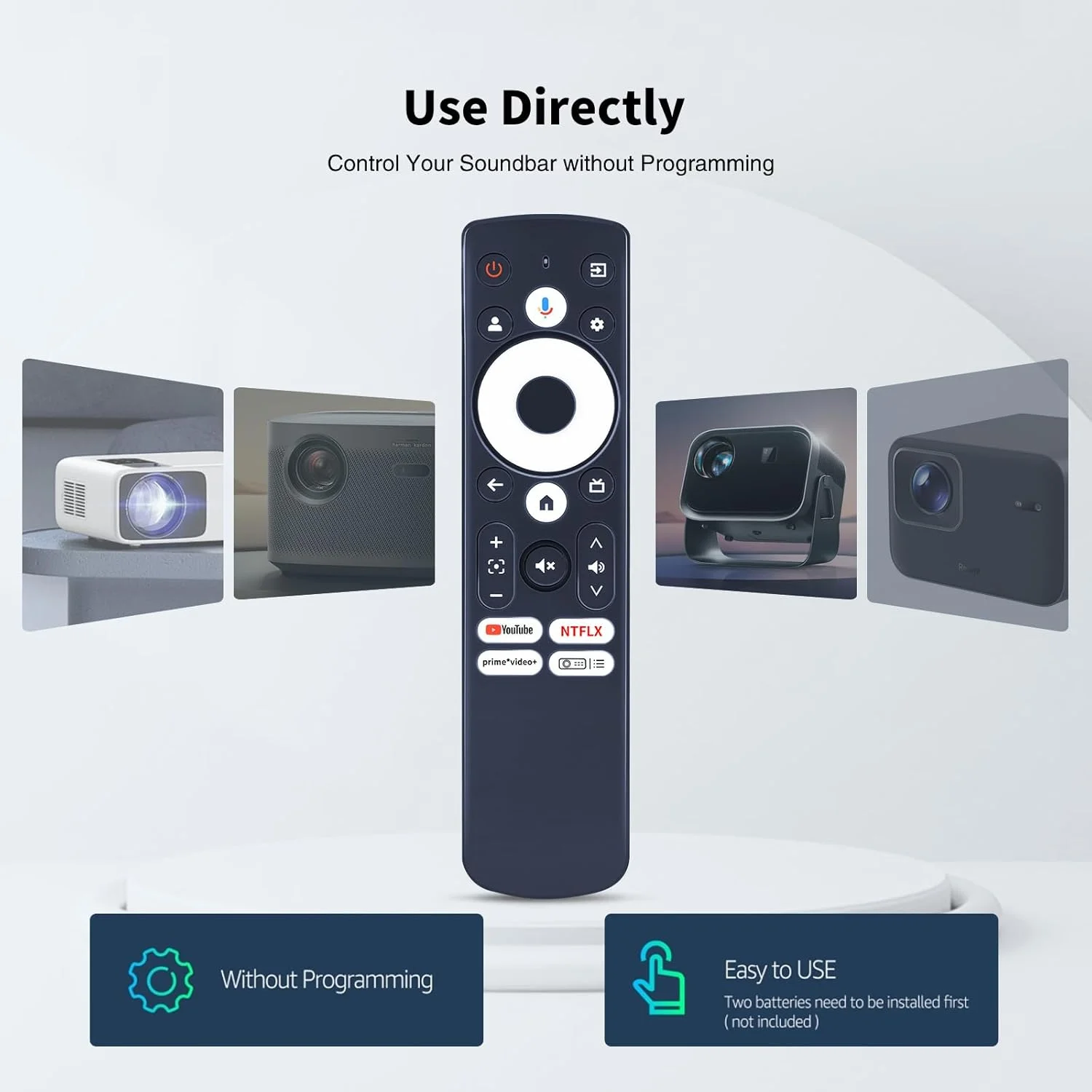 ریموت کنترل جایگزین جدید TRUCKON برای پروژکتور Aurzen Boom Mini Eazze D1G (نه برای D1)