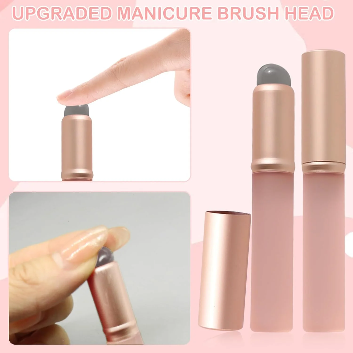 قلم موی سیلیکونی ناخن BIGTHREE، قلم موهای سر ژله ای سیلیکونی ناخن، قلم موی آمبره طراحی ناخن فرانسوی DIY قابل استفاده مجدد، ابزار مانیکور نوک ناخن، قلم موی لاک ناخن با درپوش محافظ قلم موی سیلیکونی ناخن BIGTHREE، قلم موهای سر ژله ای سیلیکونی ناخن، قلم موی آمبره طراحی ناخن فرانسوی DIY قابل استفاده مجدد، ابزار مانیکور نوک ناخن، قلم موی لاک ناخن با درپوش محافظ