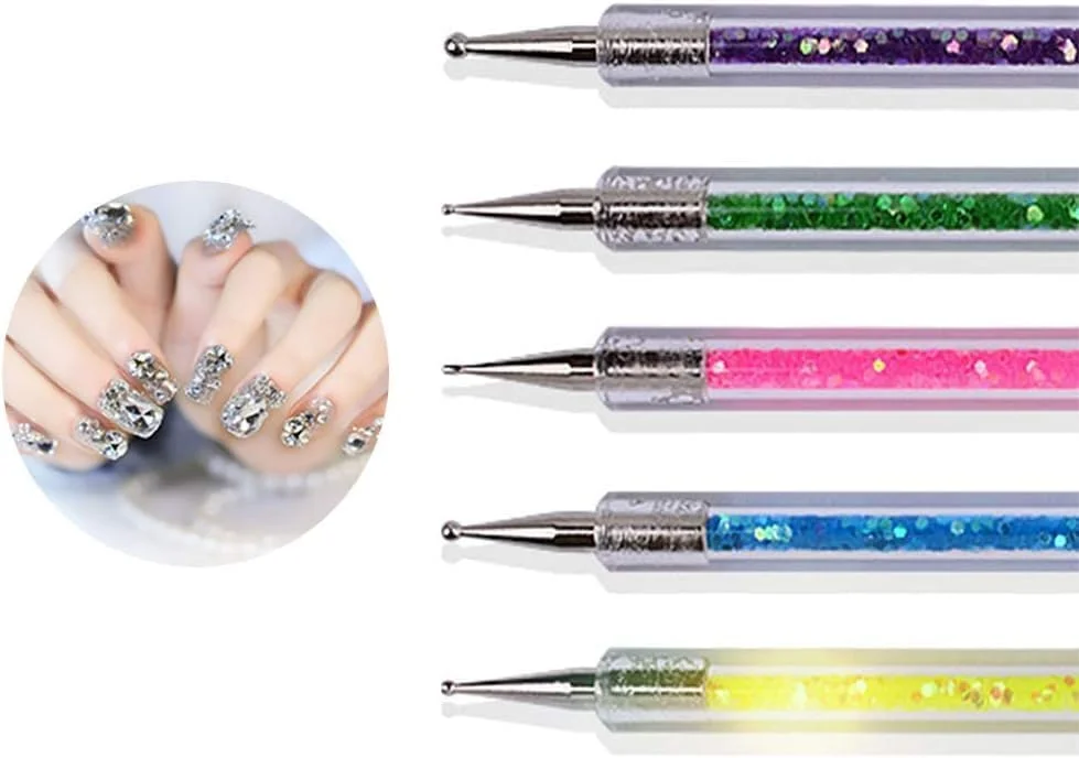 ست 5 عددی قلم طراحی ناخن BetterJonny، قلم موی ناخن، قلم موی لاک طراحی ناخن، ست ابزار نقطه کوبی دو طرفه، ابزار طراحی ناخن اکریلیک ژل UV برای طراحی و نقاشی DIY ست 5 عددی قلم طراحی ناخن BetterJonny، قلم موی ناخن، قلم موی لاک طراحی ناخن، ست ابزار نقطه کوبی دو طرفه، ابزار طراحی ناخن اکریلیک ژل UV برای طراحی و نقاشی DIY