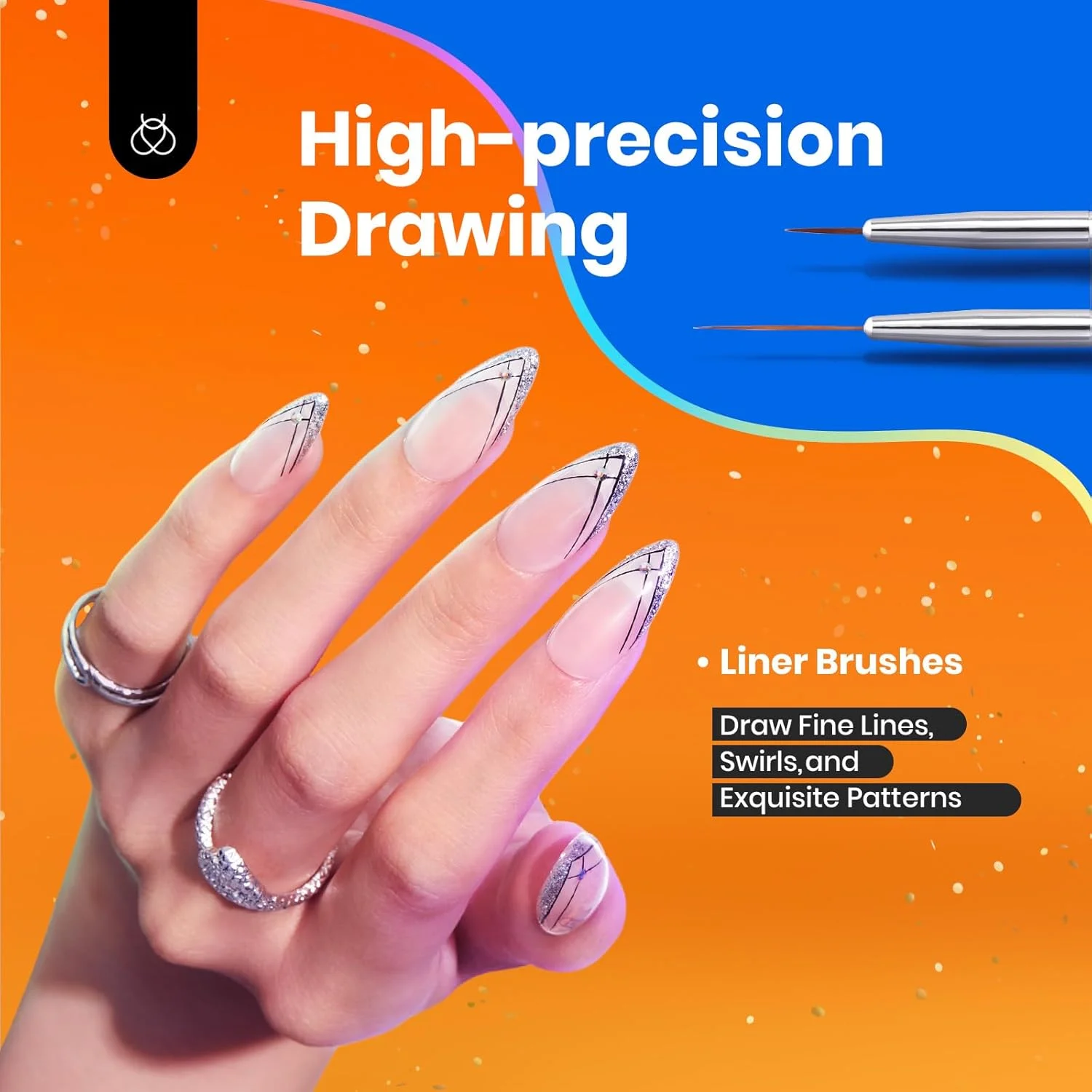 قلم موهای طراحی ناخن ژلی Beetles، 6 عدد قلم طراحی ناخن، دسته چوبی آلیاژی، قلم نقطه گذاری، ست قلم موی فرنچ و خط صاف کننده، ابزار مانیکور DIY هدیه برای خانم ها قلم موهای طراحی ناخن ژلی Beetles، 6 عدد قلم طراحی ناخن، دسته چوبی آلیاژی، قلم نقطه گذاری، ست قلم موی فرنچ و خط صاف کننده، ابزار مانیکور DIY هدیه برای خانم ها