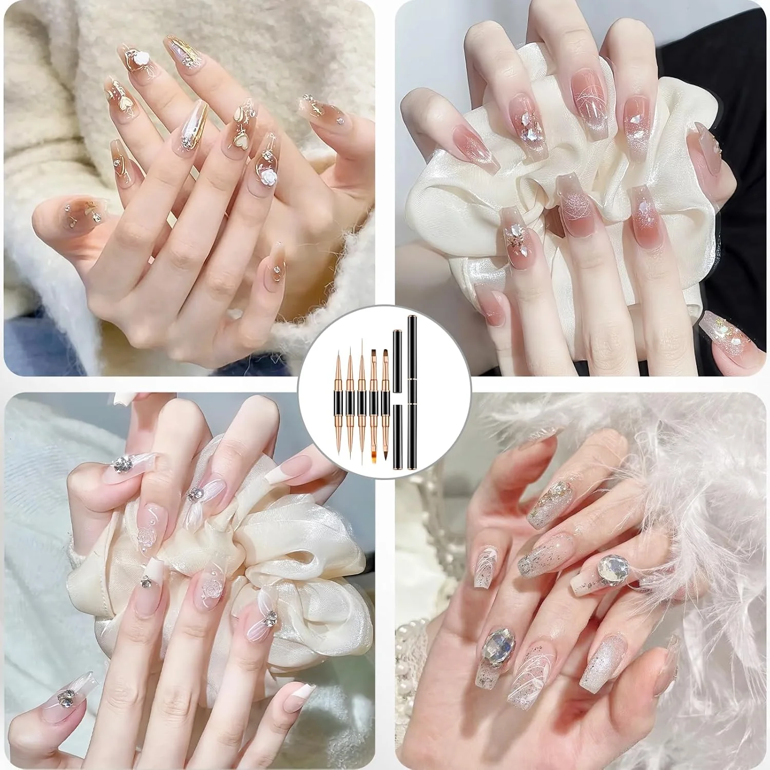 مجموعه 5 عددی قلم مو طراحی ناخن فروشگاه Big Bargain، مجموعه قلم مو طراحی ناخن اکریلیک دو طرفه، مجموعه قلم مو طراحی ناخن - حرفه ای، قلم های طراحی نقطه ای ناخن برای طراحی هنری ناخن DIY (رزگلد) مجموعه 5 عددی قلم مو طراحی ناخن فروشگاه Big Bargain، مجموعه قلم مو طراحی ناخن اکریلیک دو طرفه، مجموعه قلم مو طراحی ناخن - حرفه ای، قلم های طراحی نقطه ای ناخن برای طراحی هنری ناخن DIY (رزگلد)