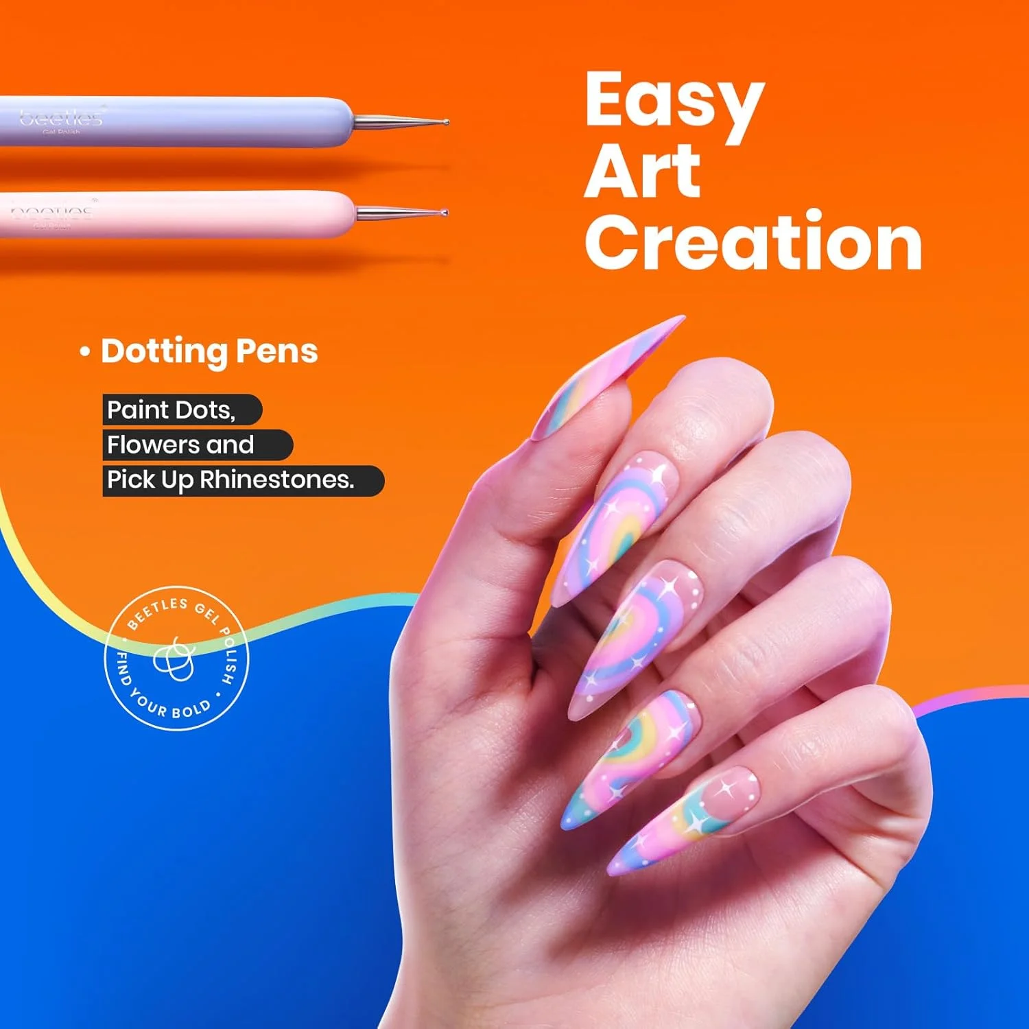 قلم موهای طراحی ناخن ژلی Beetles، 6 عدد قلم طراحی ناخن، دسته چوبی آلیاژی، قلم نقطه گذاری، ست قلم موی فرنچ و خط صاف کننده، ابزار مانیکور DIY هدیه برای خانم ها قلم موهای طراحی ناخن ژلی Beetles، 6 عدد قلم طراحی ناخن، دسته چوبی آلیاژی، قلم نقطه گذاری، ست قلم موی فرنچ و خط صاف کننده، ابزار مانیکور DIY هدیه برای خانم ها