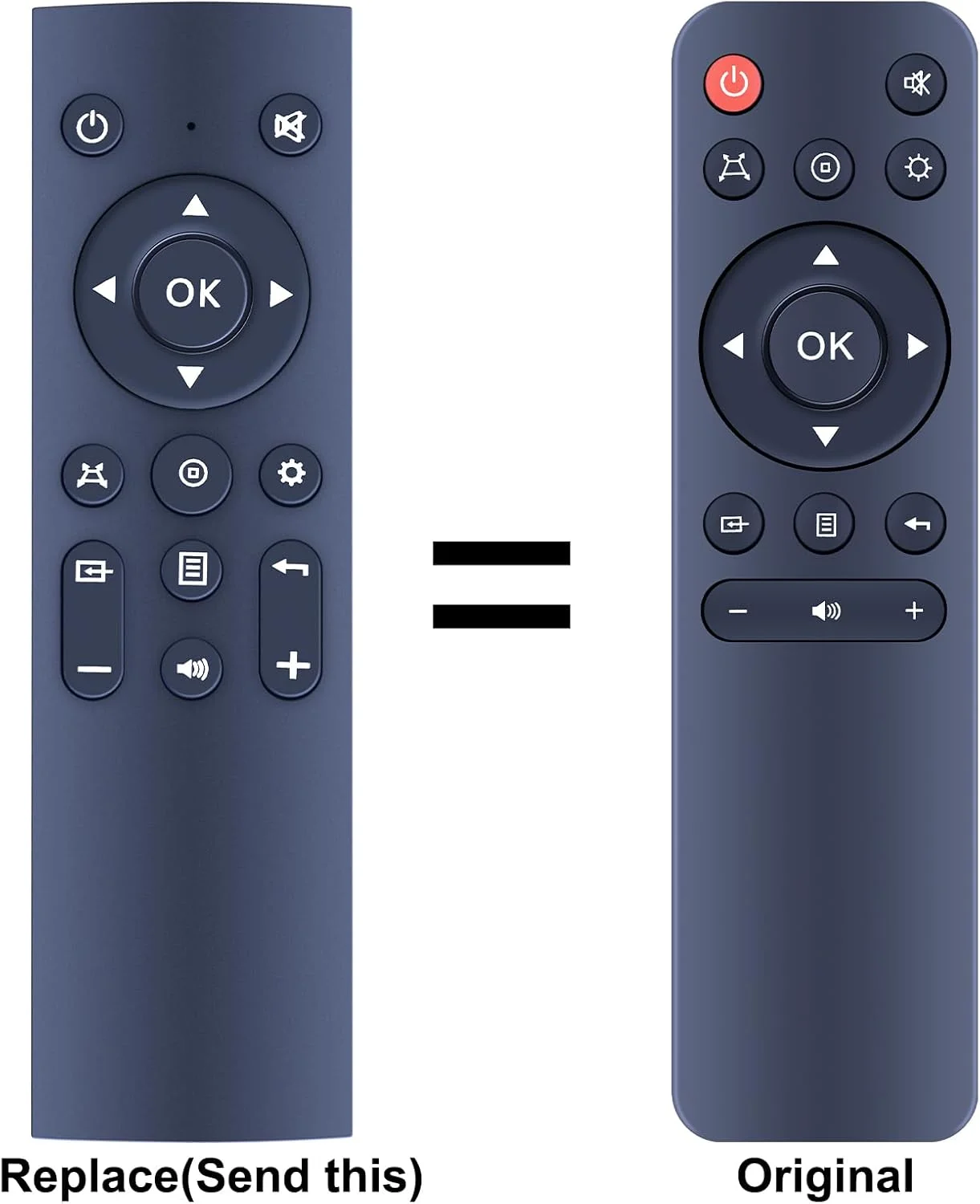 ریموت کنترل جایگزین TCNOUMT سازگار با پروژکتور فیلم Yaber V9 V5 Y30 Y21 5G Mini DLP 1080P WiFi