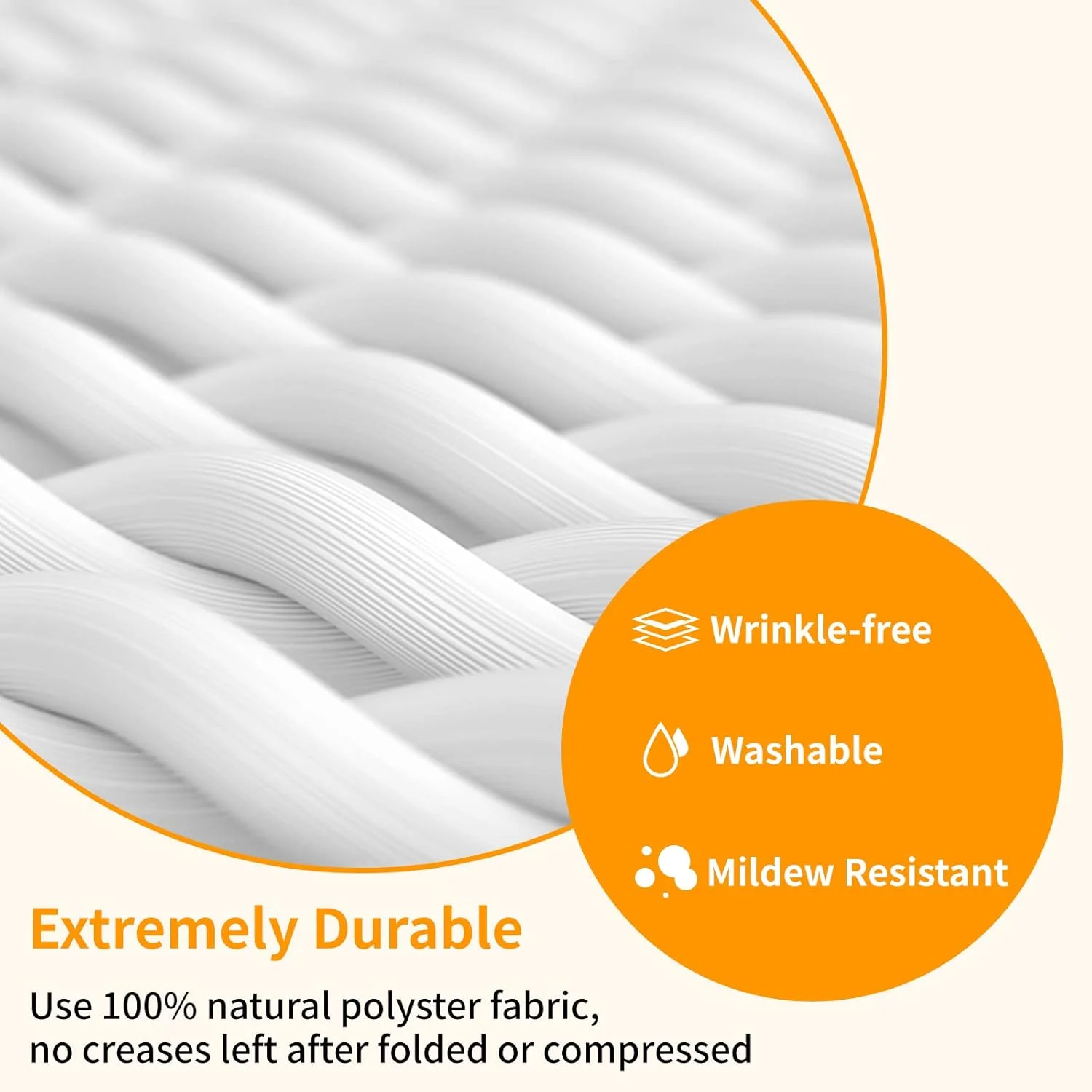 پرده نمایش پروژکتور 72 اینچی Taotique 4K، نسبت تصویر 16:9 HD، تاشو و قابل حمل، ضد چروک، مناسب فضای داخلی/خارجی، سفید، مات، پلی استر، قابلیت نمایش از جلو و عقب