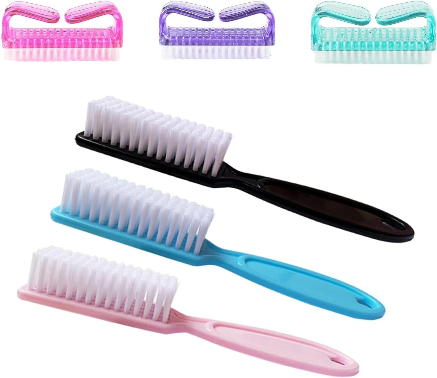 ست برس ناخن شستشوی 6 عددی Duomama برای مانیکور و پدیکور - کیت برس تمیز کننده دسته دار برای زنان و مردان - شامل برس ناخن پا - تمیز کردن آسان ناخن های دست و پا ست برس ناخن شستشوی 6 عددی Duomama برای مانیکور و پدیکور - کیت برس تمیز کننده دسته دار برای زنان و مردان - شامل برس ناخن پا - تمیز کردن آسان ناخن های دست و پا