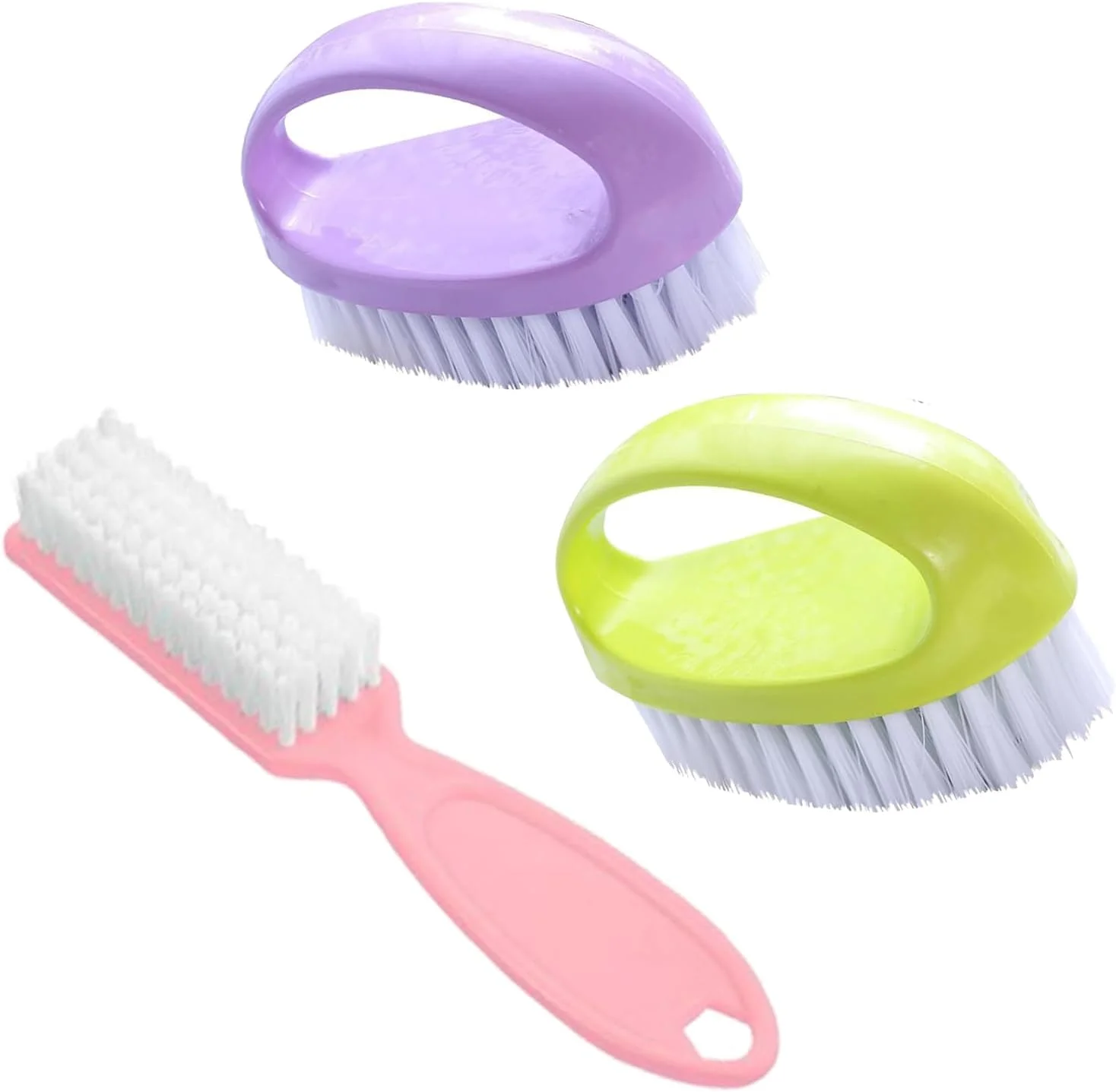 ست برس ناخن سه تکه مقاوم Duomama - موهای برس سفت، اسکرابر تمیز کننده عمیق برای مکانیک ها، باغبان ها - برس های سبز، بنفش و صورتی برای ناخن های دست و پا ست برس ناخن سه تکه مقاوم Duomama - موهای برس سفت، اسکرابر تمیز کننده عمیق برای مکانیک ها، باغبان ها - برس های سبز، بنفش و صورتی برای ناخن های دست و پا