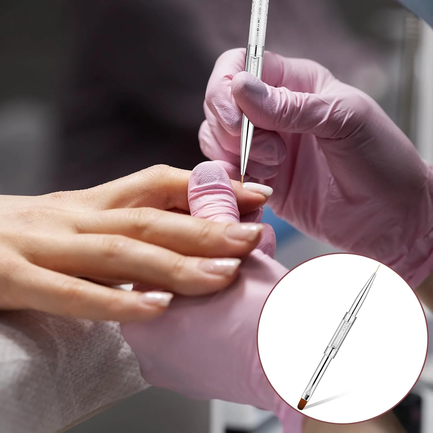 قلم طراحی ناخن دو طرفه، قلم ژل سخت، قلم ژل ناخن بیضی، دسته نگین دار، قلم ژل خطی نوک فرانسوی، قلم مانیکور فرانسوی، قلم ژل سازنده برای طراحی ناخن، هنر ناخن حرفه ای قلم طراحی ناخن دو طرفه، قلم ژل سخت، قلم ژل ناخن بیضی، دسته نگین دار، قلم ژل خطی نوک فرانسوی، قلم مانیکور فرانسوی، قلم ژل سازنده برای طراحی ناخن، هنر ناخن حرفه ای