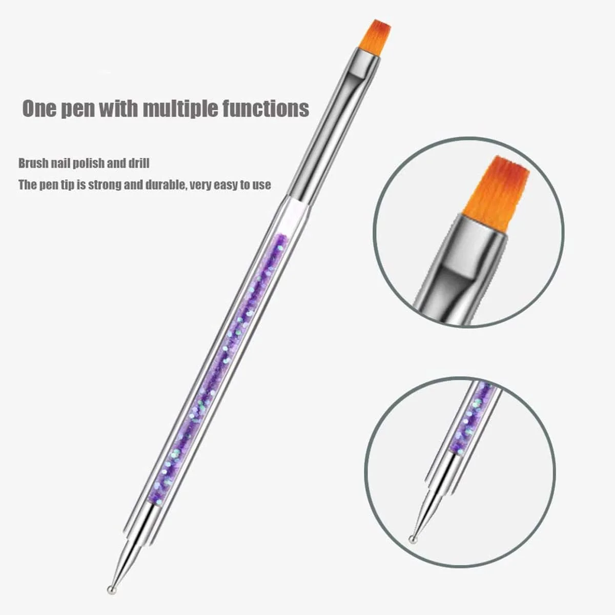 ست قلم مو طراحی ناخن KASTWAVE، 5 عدد قلم مو دو طرفه و ابزار نقطه گذاری، شامل قلم مو خطی ناخن و قلم های نقطه گذاری ناخن برای طراحی ناخن و سالن ناخن ست قلم مو طراحی ناخن KASTWAVE، 5 عدد قلم مو دو طرفه و ابزار نقطه گذاری، شامل قلم مو خطی ناخن و قلم های نقطه گذاری ناخن برای طراحی ناخن و سالن ناخن