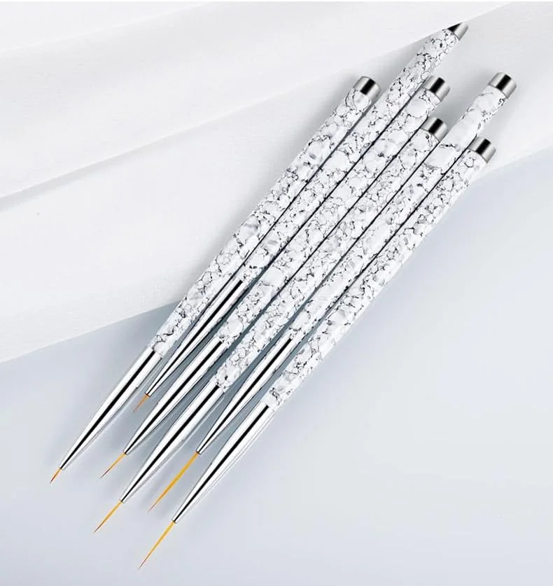 مجموعه 6 عددی قلم موی طراحی ناخن، مناسب برای طراحی ژل ناخن، قلم طراحی هنری ناخن، قلم طراحی ظریف ناخن، قلم موی طراحی نقطه ای هنری ناخن (سفید، تک سایز) مجموعه 6 عددی قلم موی طراحی ناخن، مناسب برای طراحی ژل ناخن، قلم طراحی هنری ناخن، قلم طراحی ظریف ناخن، قلم موی طراحی نقطه ای هنری ناخن (سفید، تک سایز)