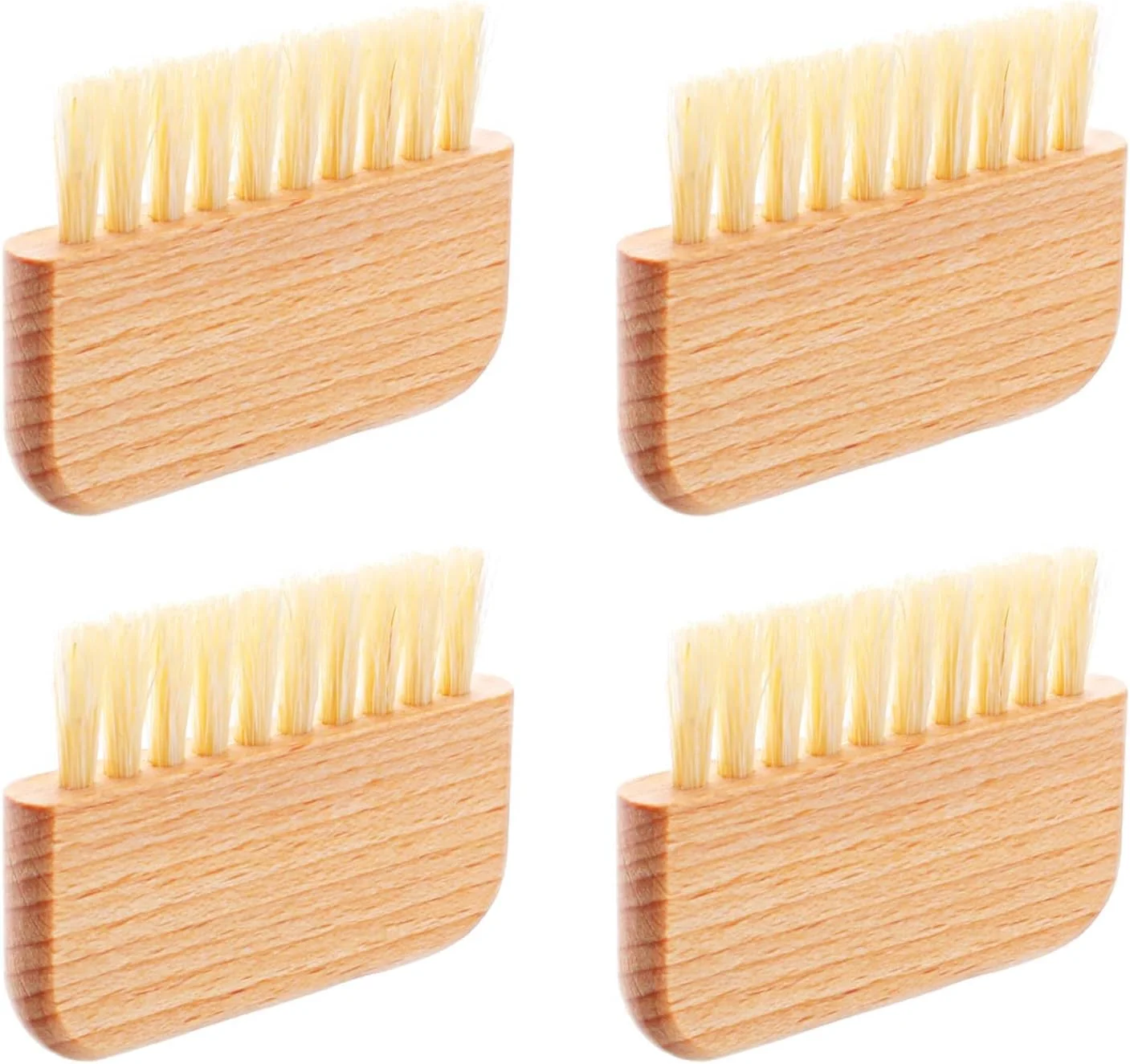 مجموعه 4 عددی برس ناخن چوبی MAKINGTEC، برس ناخن طبیعی برای تمیز کردن ناخن های دست و پا، ابزار برس اسکراب برای زنان و مردان، مناسب برای مانیکور، پدیکور، سالن، باغبانی و مکانیکی