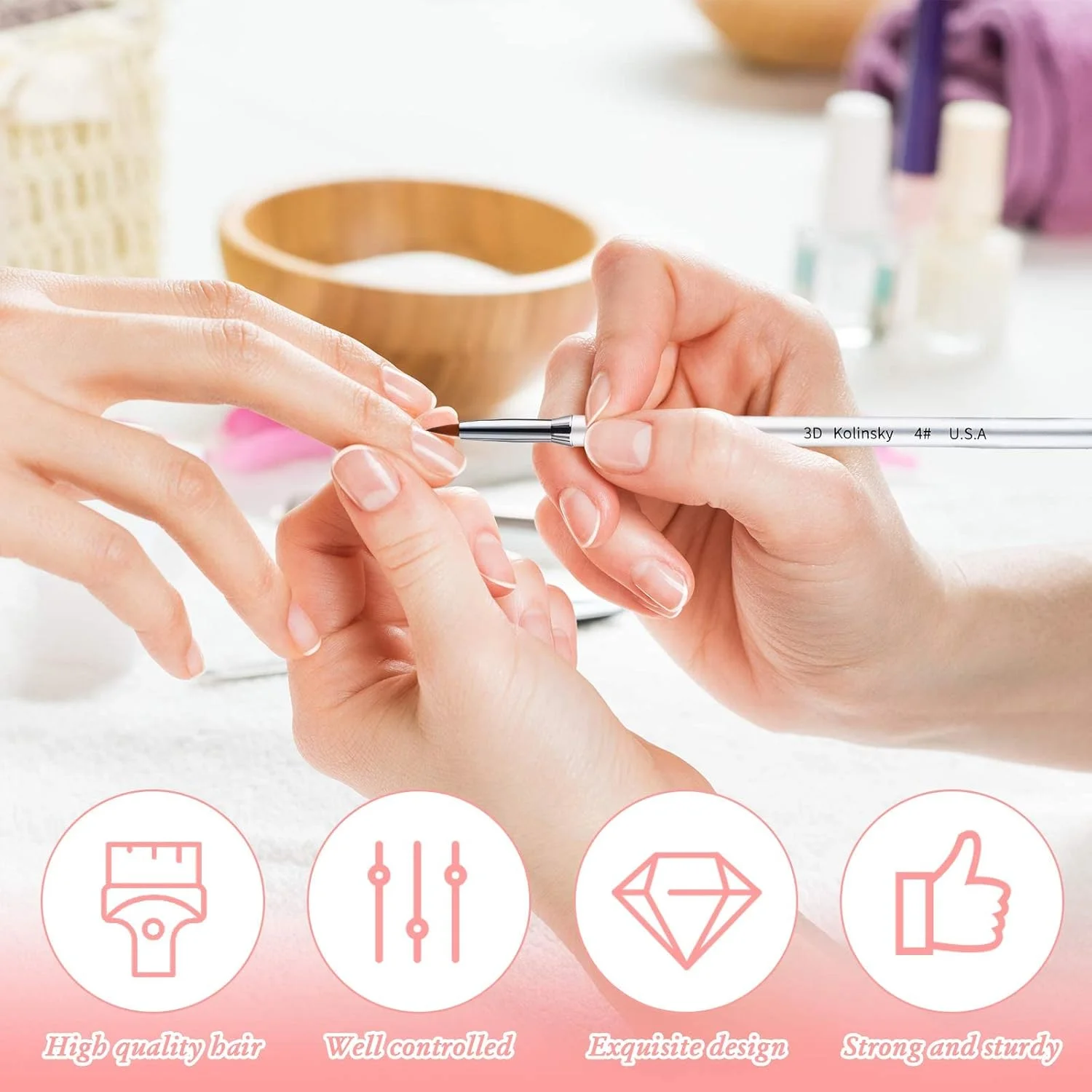 قلم طراحی ناخن MAKINGTEC، قلم طراحی ناخن سه بعدی فلزی نقره ای با حلقه دسته ضد لغزش برای طراحی و نقاشی ناخن (3 عدد، 2 میلی متر، 4 میلی متر، 5 میلی متر) قلم طراحی ناخن MAKINGTEC، قلم طراحی ناخن سه بعدی فلزی نقره ای با حلقه دسته ضد لغزش برای طراحی و نقاشی ناخن (3 عدد، 2 میلی متر، 4 میلی متر، 5 میلی متر)