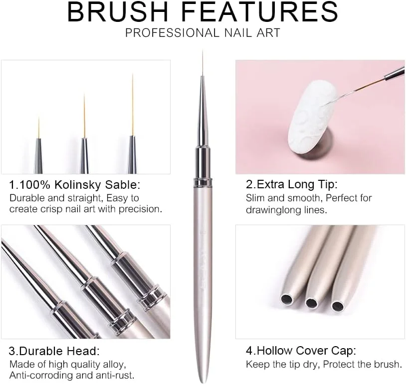 قلم طراحی ناخن KADS مدل 1# با موی 100% سمور Kolinsky، مناسب طراحی ناخن، ابزار مانیکور و نقاشی (سایز 1#) قلم طراحی ناخن KADS مدل 1# با موی 100% سمور Kolinsky، مناسب طراحی ناخن، ابزار مانیکور و نقاشی (سایز 1#)