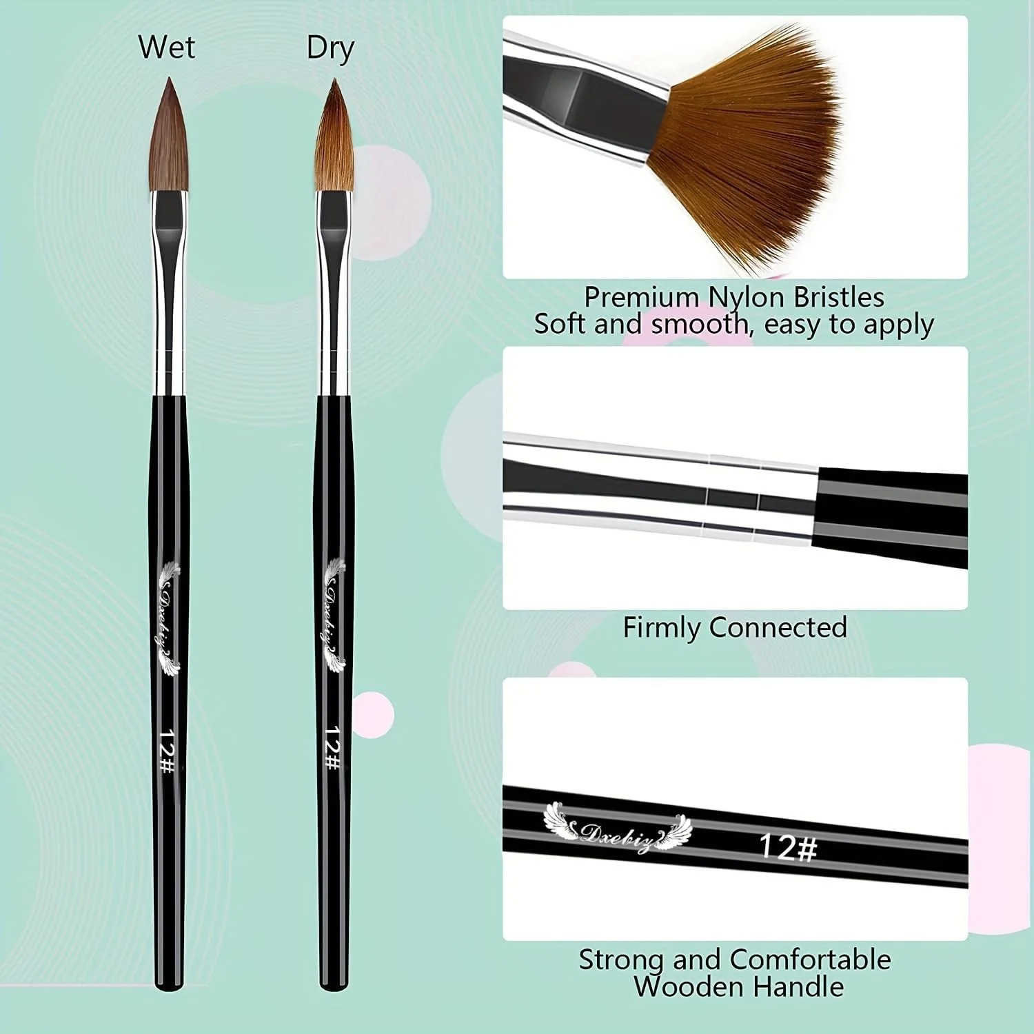 هاتولاو مجموعه 5 عددی قلم موی اکریلیک ناخن برای پودر اکریلیک، ست قلم موی حرفه ای طراحی ناخن، قلم موی ناخن سایز 4/6/8/10/12 برای استفاده از اکریلیک، کاشت ناخن، حکاکی و ابزار طراحی ناخن هاتولاو مجموعه 5 عددی قلم موی اکریلیک ناخن برای پودر اکریلیک، ست قلم موی حرفه ای طراحی ناخن، قلم موی ناخن سایز 4/6/8/10/12 برای استفاده از اکریلیک، کاشت ناخن، حکاکی و ابزار طراحی ناخن