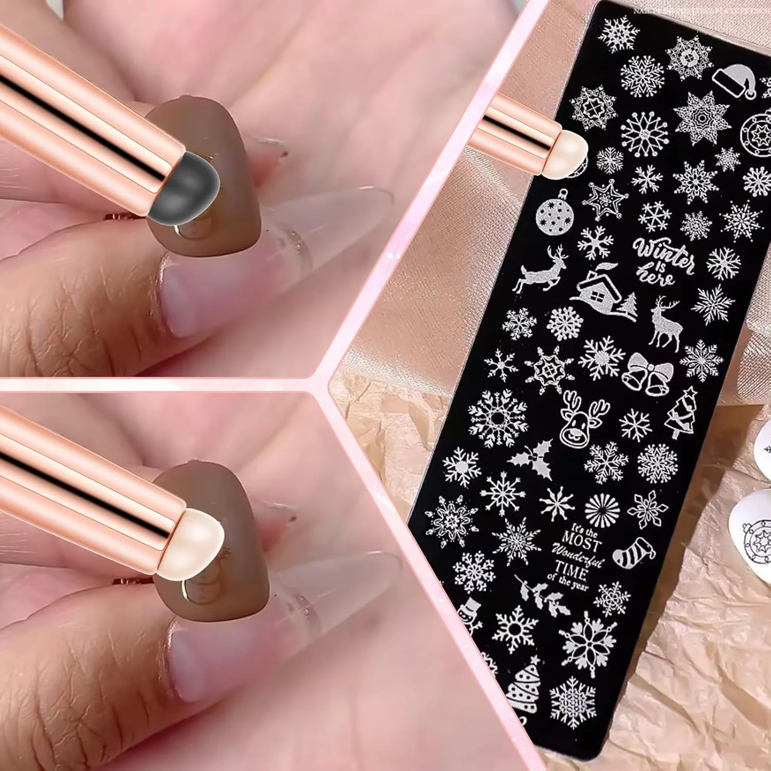 هاریِندنی 2 عدد برس ناخن سیلیکونی، برس ناخن آمبره، برس لب سیلیکونی، اپلیکاتور کروم ناخن سیلیکونی قابل استفاده مجدد، ابزار برس ناخن سیلیکونی برای کروم، آمبره، ناخن فرانسوی، رژ لب، کانسیلر هاریِندنی 2 عدد برس ناخن سیلیکونی، برس ناخن آمبره، برس لب سیلیکونی، اپلیکاتور کروم ناخن سیلیکونی قابل استفاده مجدد، ابزار برس ناخن سیلیکونی برای کروم، آمبره، ناخن فرانسوی، رژ لب، کانسیلر