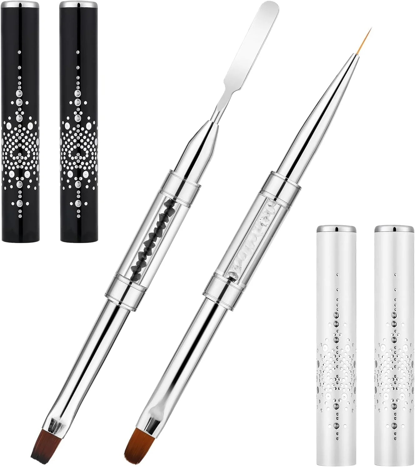 ست 2 عددی برس ژل سخت ناخن، برس خطی ژل فرنچ، برس ژل ساز فرنچ مانیکور، برس های طراحی ناخن دو طرفه با دسته نگین دار، برس ناخن برای طراحی ناخن، مناسب هنر ناخن حرفه ای ست 2 عددی برس ژل سخت ناخن، برس خطی ژل فرنچ، برس ژل ساز فرنچ مانیکور، برس های طراحی ناخن دو طرفه با دسته نگین دار، برس ناخن برای طراحی ناخن، مناسب هنر ناخن حرفه ای