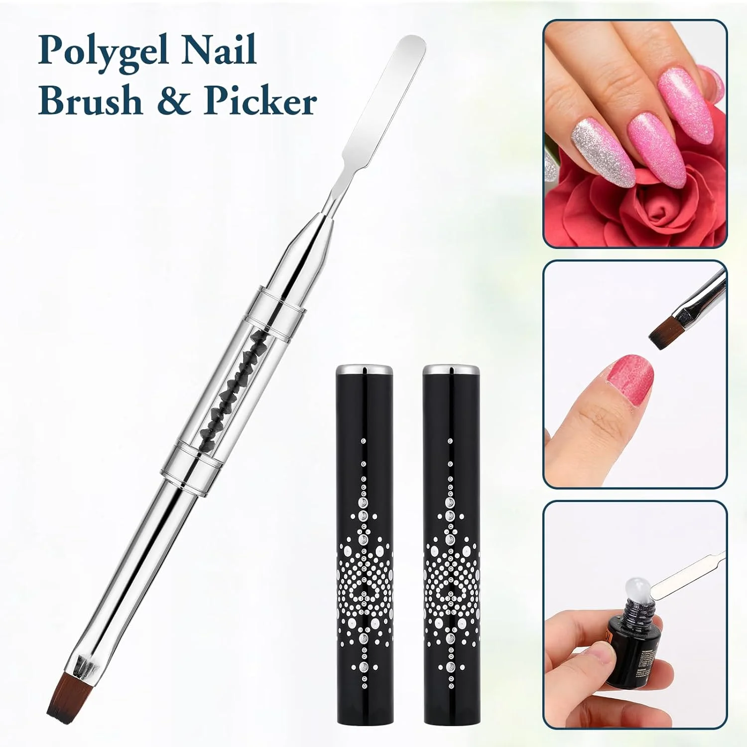ست 2 عددی برس ژل سخت ناخن، برس خطی ژل فرنچ، برس ژل ساز فرنچ مانیکور، برس های طراحی ناخن دو طرفه با دسته نگین دار، برس ناخن برای طراحی ناخن، مناسب هنر ناخن حرفه ای ست 2 عددی برس ژل سخت ناخن، برس خطی ژل فرنچ، برس ژل ساز فرنچ مانیکور، برس های طراحی ناخن دو طرفه با دسته نگین دار، برس ناخن برای طراحی ناخن، مناسب هنر ناخن حرفه ای