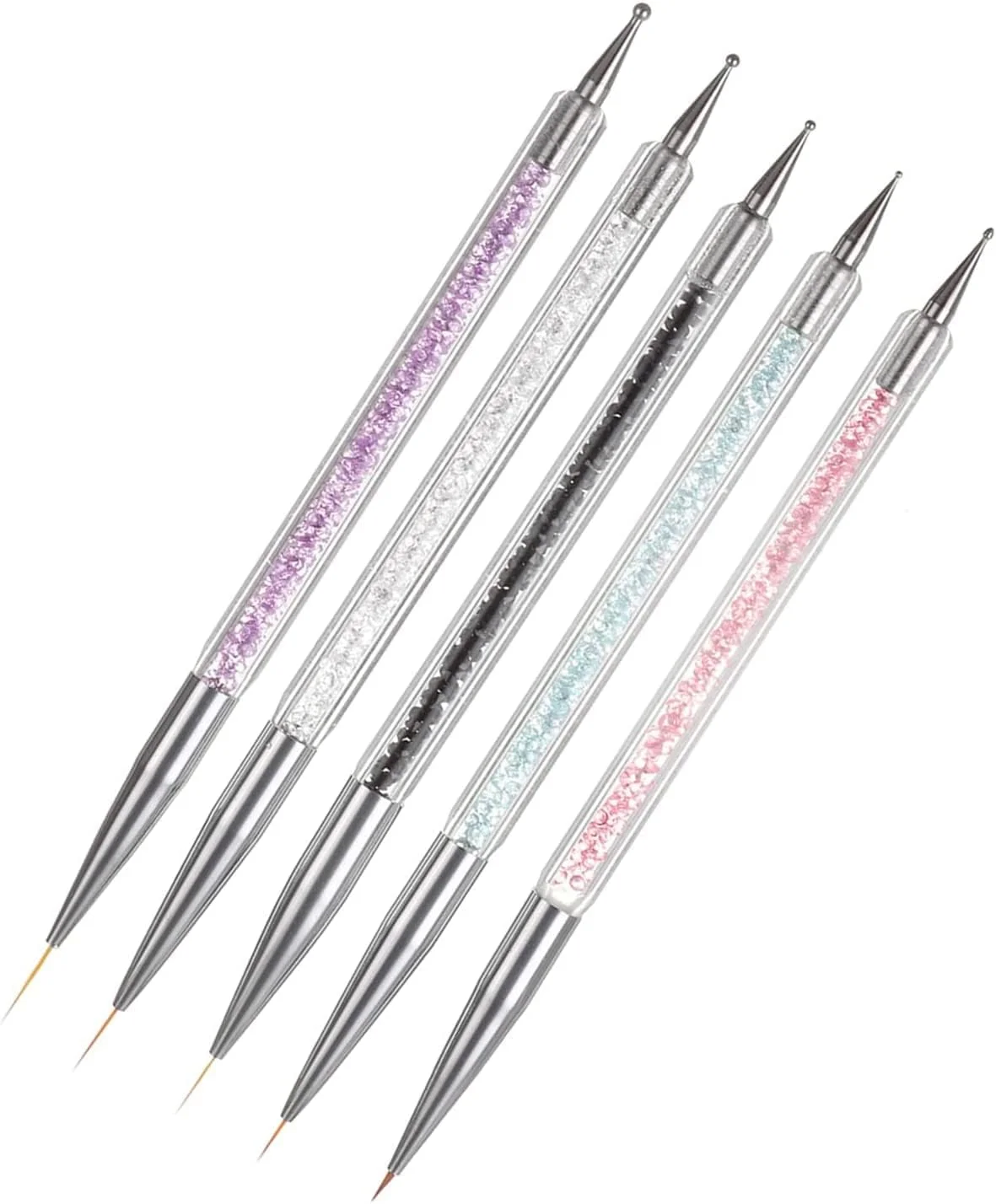 ست قلم طراحی ناخن 5 عددی GETPUNA EZPICK | ست ابزار نقطه گذاری دو طرفه طراحی ناخن | قلم طراحی ناخن برای طراحی روی ناخن | قلم موی طراحی ناخن برای مانیکور (ست 1) ست قلم طراحی ناخن 5 عددی GETPUNA EZPICK | ست ابزار نقطه گذاری دو طرفه طراحی ناخن | قلم طراحی ناخن برای طراحی روی ناخن | قلم موی طراحی ناخن برای مانیکور (ست 1)