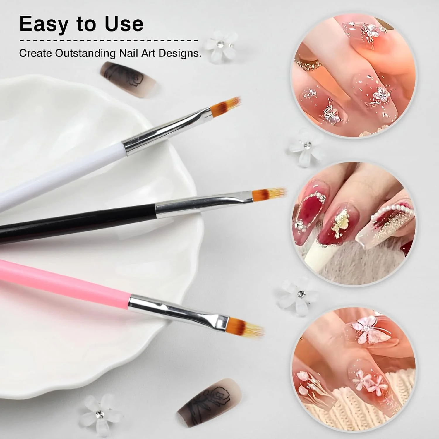 ست قلم موی آمبره ناخن - قلم های رنگ آمیزی گرادیانی ناخن برای لاک ژل، طراحی خط توری و طراحی هنری ناخن اکریلیک با دسته های چوبی ست قلم موی آمبره ناخن - قلم های رنگ آمیزی گرادیانی ناخن برای لاک ژل، طراحی خط توری و طراحی هنری ناخن اکریلیک با دسته های چوبی