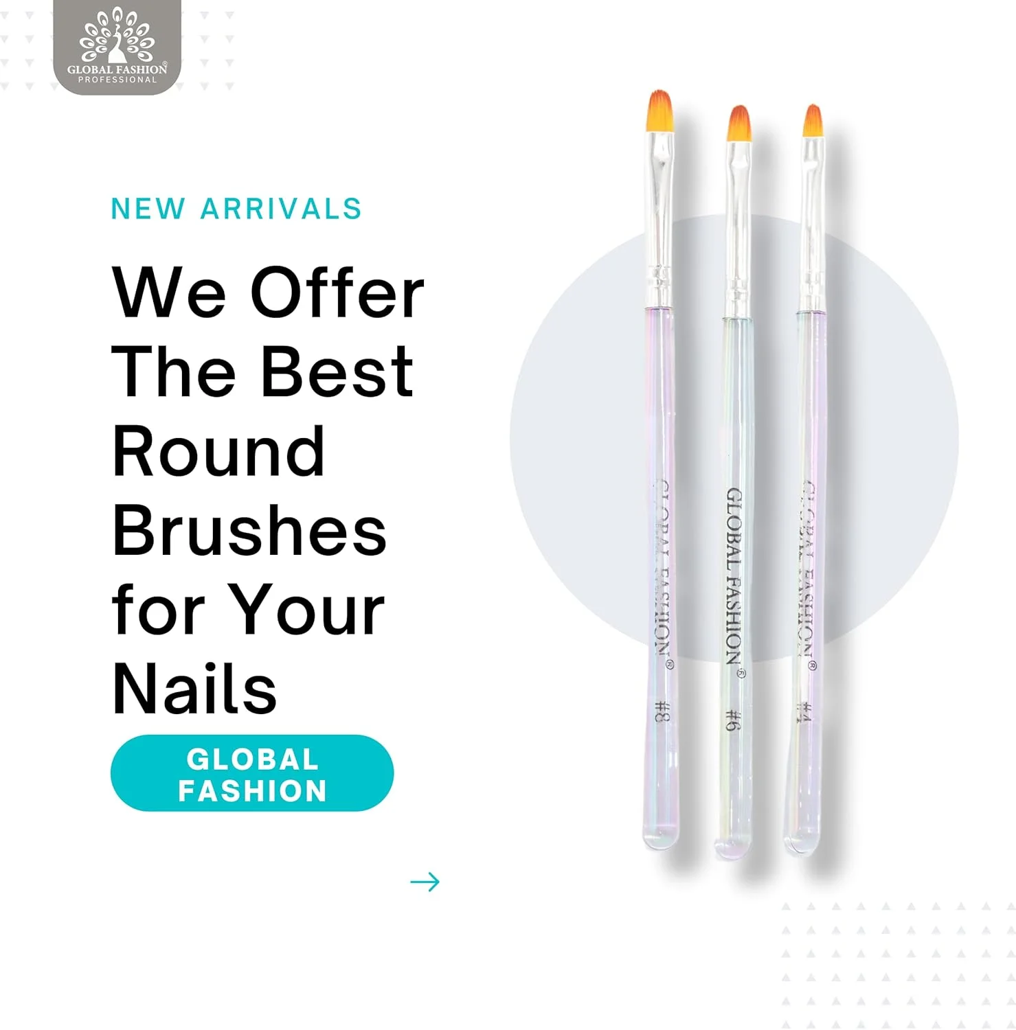 ست قلم موی ژل ناخن بیضی شکل گلوبال فشن - ست قلم موی حرفه ای طراحی ناخن (3 عدد) - مناسب برای استفاده از لاک اکریلیک و ژل ست قلم موی ژل ناخن بیضی شکل گلوبال فشن - ست قلم موی حرفه ای طراحی ناخن (3 عدد) - مناسب برای استفاده از لاک اکریلیک و ژل