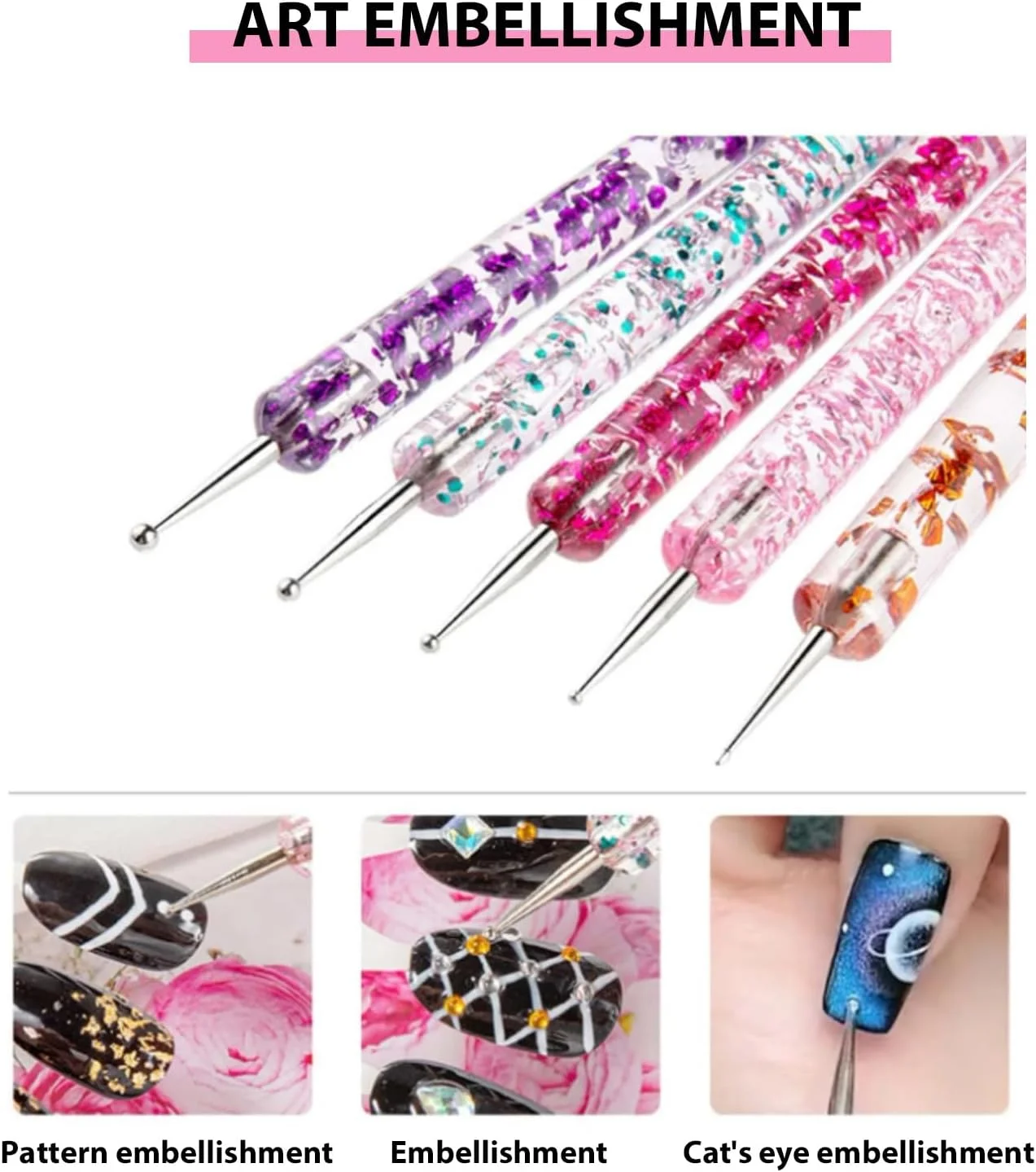 ست برس ناخن چند منظوره 31 عددی، برس های نقطه گذاری هنری، ست برس خطی اکریلیک، قلم های ابزار طراحی برای لاک ژل مانیکور خانگی سالن، طرح ها و طراحی نوک ناخن، مشکی ست برس ناخن چند منظوره 31 عددی، برس های نقطه گذاری هنری، ست برس خطی اکریلیک، قلم های ابزار طراحی برای لاک ژل مانیکور خانگی سالن، طرح ها و طراحی نوک ناخن، مشکی