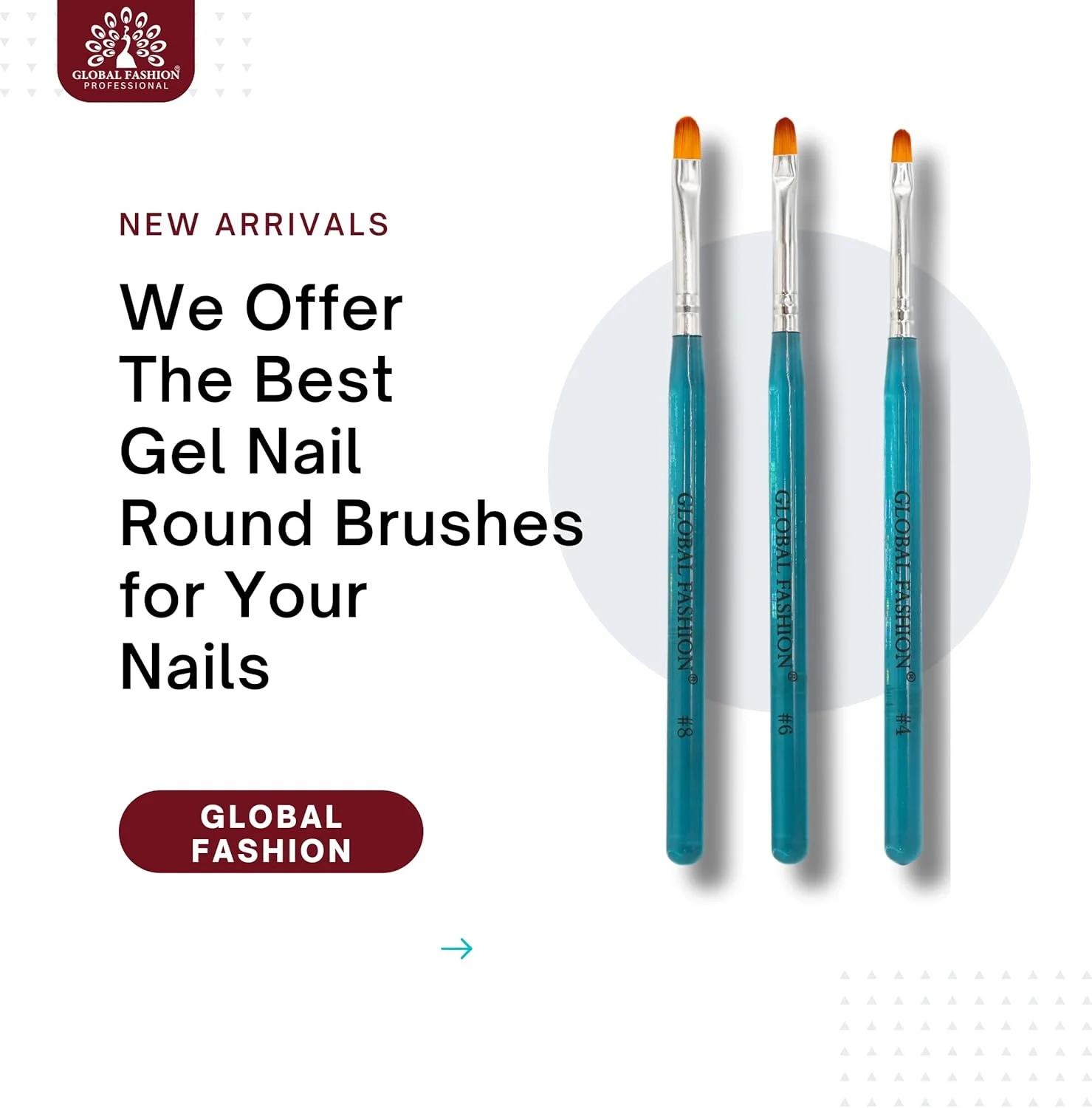 ست قلم موی طراحی ناخن مویی ظریف حرفه ای گلوبال فشن برای استفاده بی نقص از لاک ژل، ناخن های اکریلیک و کاشت ناخن | (ست) ست قلم موی طراحی ناخن مویی ظریف حرفه ای گلوبال فشن برای استفاده بی نقص از لاک ژل، ناخن های اکریلیک و کاشت ناخن | (ست)