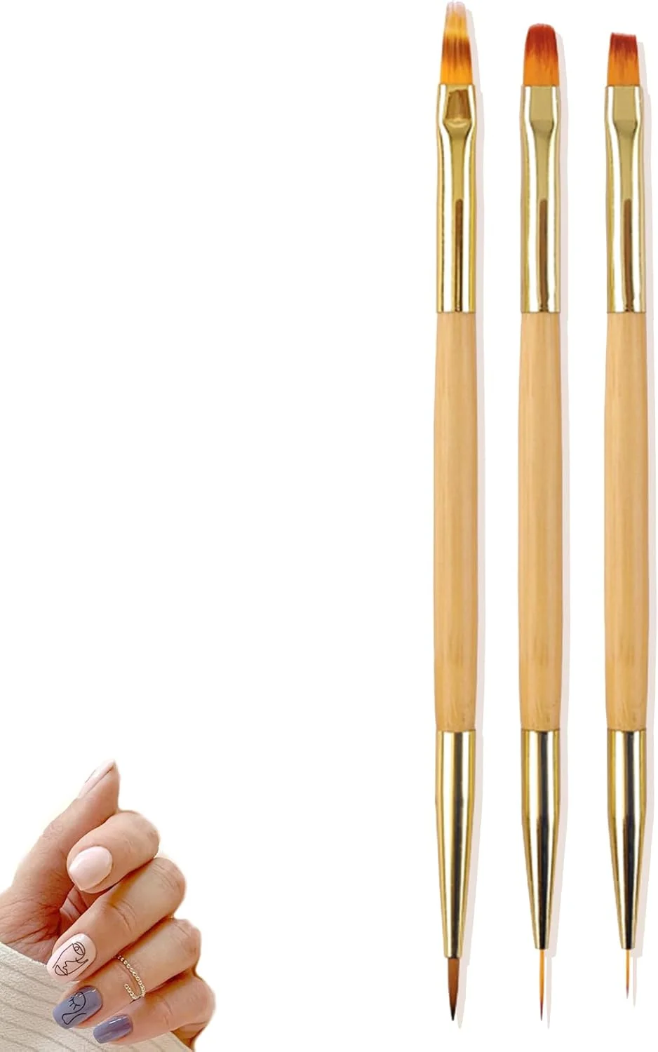 مجموعه 3 عددی قلم موی طراحی ناخن NXPUXP، قلم موی خط چشم طراحی ناخن، قلم موی طراحی ناخن دو طرفه، قلم موی طراحی ناخن، برای ساخت لاک ناخن، نقاشی نقطه ای، نقاشی ظریف، DIY مجموعه 3 عددی قلم موی طراحی ناخن NXPUXP، قلم موی خط چشم طراحی ناخن، قلم موی طراحی ناخن دو طرفه، قلم موی طراحی ناخن، برای ساخت لاک ناخن، نقاشی نقطه ای، نقاشی ظریف، DIY