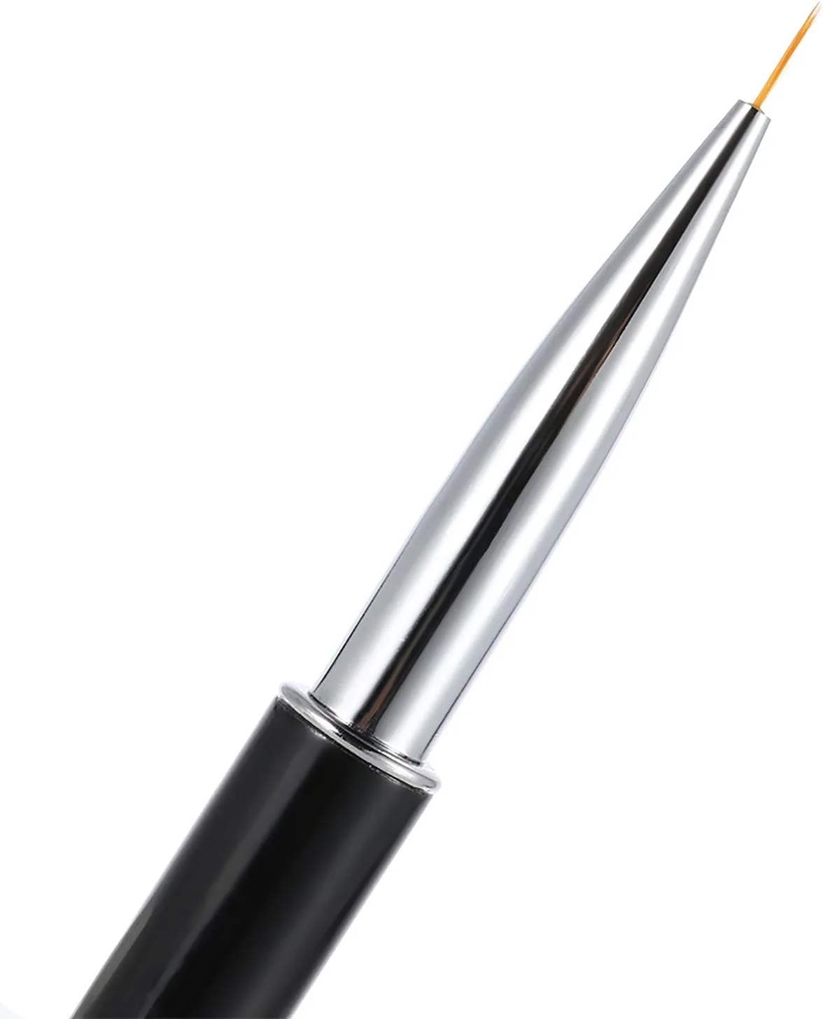 قلم طراحی ناخن 7 میلی متری کریستالی اکریلیک، قلم موی ژل UV طراحی ناخن، قلم موی موی نایلونی، ابزار مانیکور و خط کشی ناخن