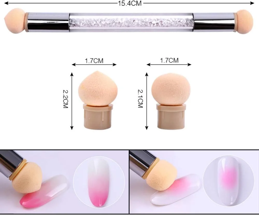 ست قلم موی کاشت ناخن اکرلیک 3 عددی SILPECWEE، قلم موی آمبره ناخن ژل UV، قلم دو سر اسفنجی، قلم موی چوبی آمبره طراحی ناخن، ابزار طراحی مانیکور گرادیانی ست قلم موی کاشت ناخن اکرلیک 3 عددی SILPECWEE، قلم موی آمبره ناخن ژل UV، قلم دو سر اسفنجی، قلم موی چوبی آمبره طراحی ناخن، ابزار طراحی مانیکور گرادیانی
