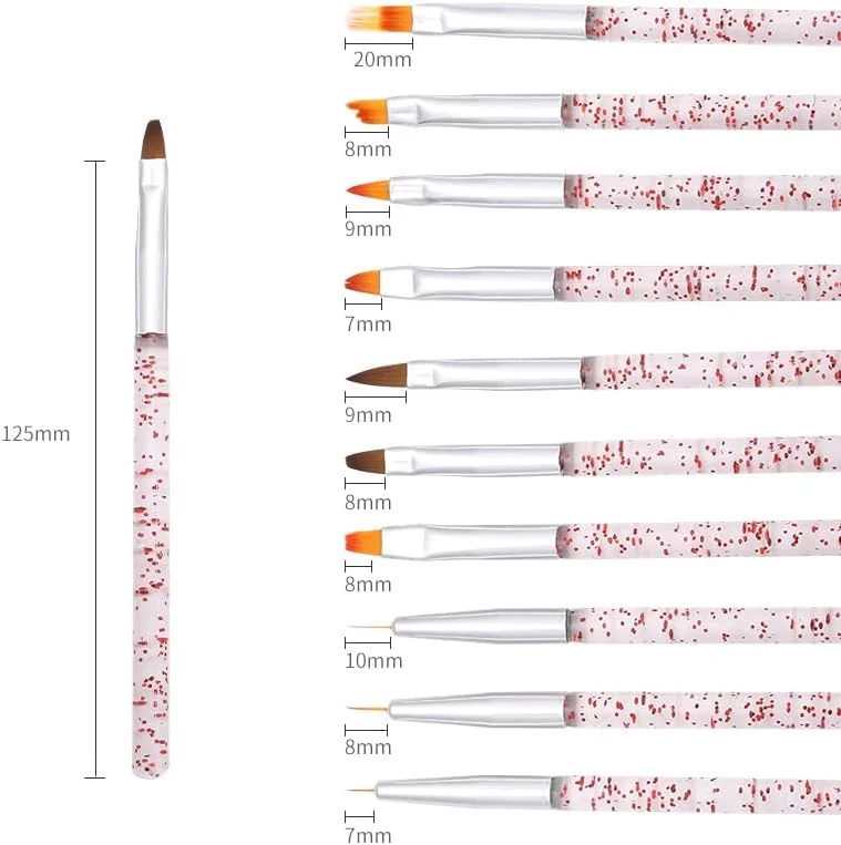 ست قلم موی طراحی ناخن SYOSI، مجموعه 10 عددی قلم طراحی و نقاشی، قلم تخت سازنده، خط گرادیان، ژل UV، طراحی نوک کریستال اکریلیک، قلم موهای طراحی ناخن، مجموعه قلم موی خطی طراحی ناخن، کیت قلم موی اکریلیک ناخن ست قلم موی طراحی ناخن SYOSI، مجموعه 10 عددی قلم طراحی و نقاشی، قلم تخت سازنده، خط گرادیان، ژل UV، طراحی نوک کریستال اکریلیک، قلم موهای طراحی ناخن، مجموعه قلم موی خطی طراحی ناخن، کیت قلم موی اکریلیک ناخن
