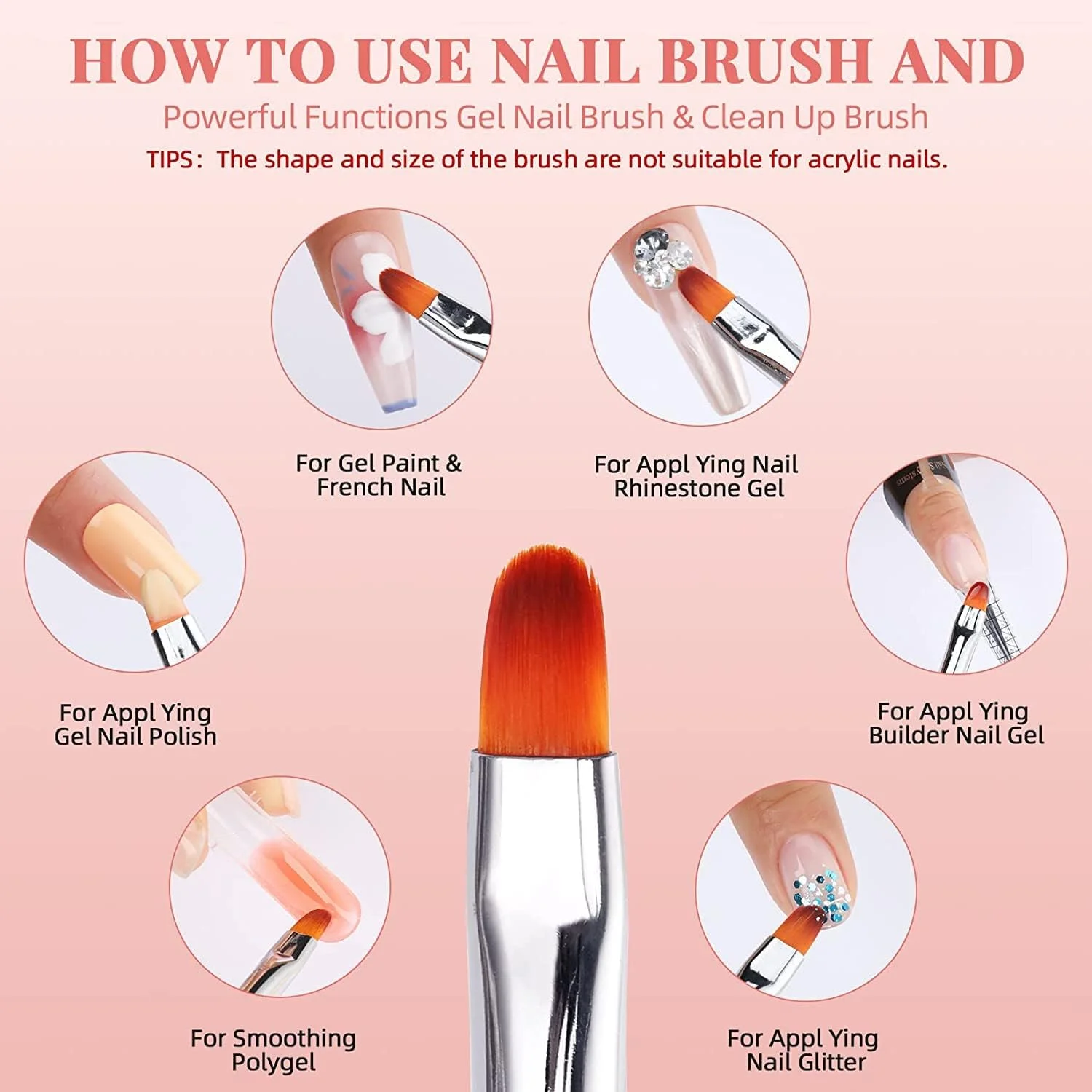 قلم موی ناخن دو طرفه SYOSI، برس ناخن و کاردک 2 در 1، ابزار برس ژل ناخن استیل ضد زنگ 2 عددی، ژل پاک کننده کوتیکول لاک ناخن برای اکستنشن ناخن، طراحی هنر ناخن، نقاشی سالن DIY قلم موی ناخن دو طرفه SYOSI، برس ناخن و کاردک 2 در 1، ابزار برس ژل ناخن استیل ضد زنگ 2 عددی، ژل پاک کننده کوتیکول لاک ناخن برای اکستنشن ناخن، طراحی هنر ناخن، نقاشی سالن DIY