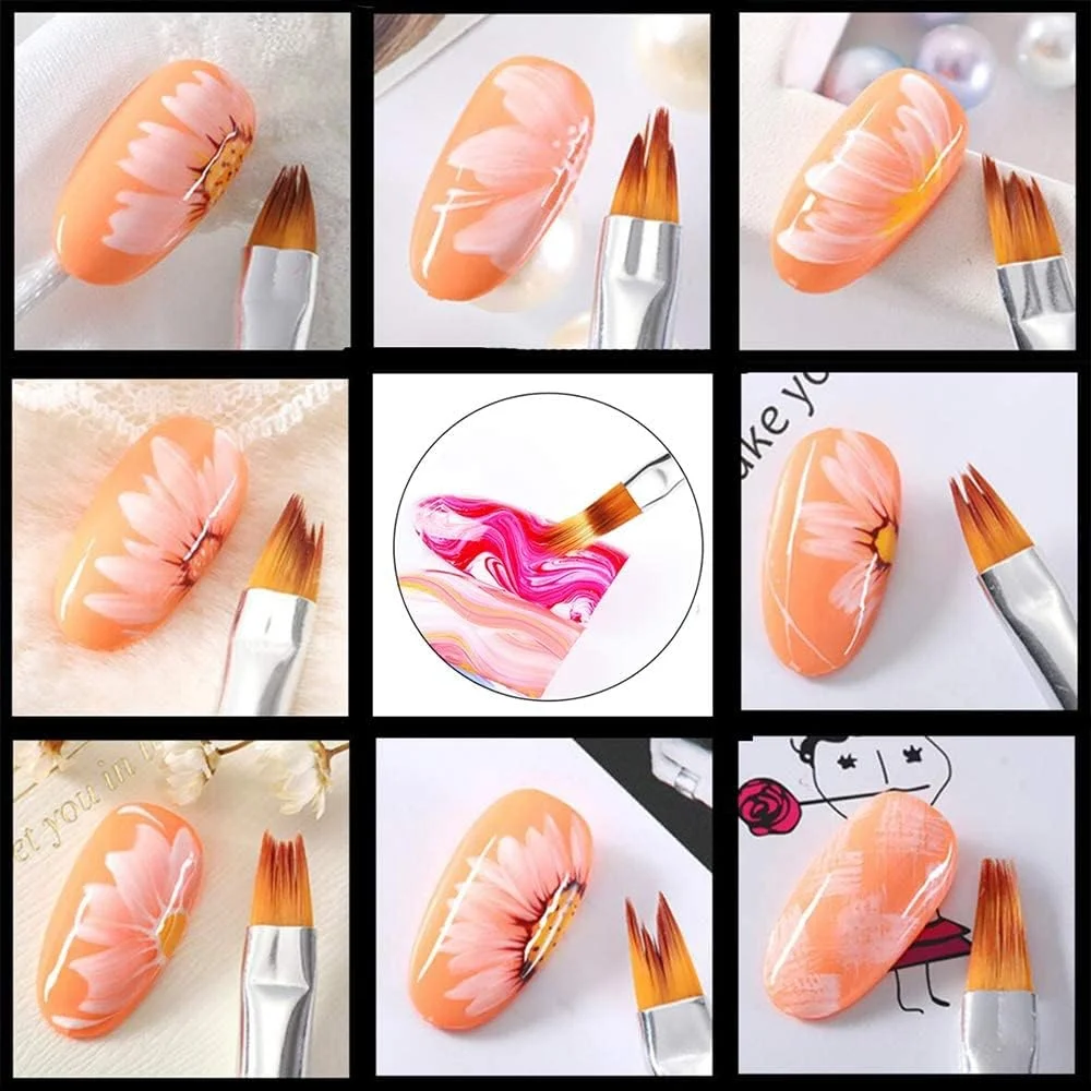 ست قلم موی طراحی ناخن SYOSI، مجموعه 10 عددی قلم طراحی و نقاشی، قلم تخت سازنده، خط گرادیان، ژل UV، طراحی نوک کریستال اکریلیک، قلم موهای طراحی ناخن، مجموعه قلم موی خطی طراحی ناخن، کیت قلم موی اکریلیک ناخن ست قلم موی طراحی ناخن SYOSI، مجموعه 10 عددی قلم طراحی و نقاشی، قلم تخت سازنده، خط گرادیان، ژل UV، طراحی نوک کریستال اکریلیک، قلم موهای طراحی ناخن، مجموعه قلم موی خطی طراحی ناخن، کیت قلم موی اکریلیک ناخن