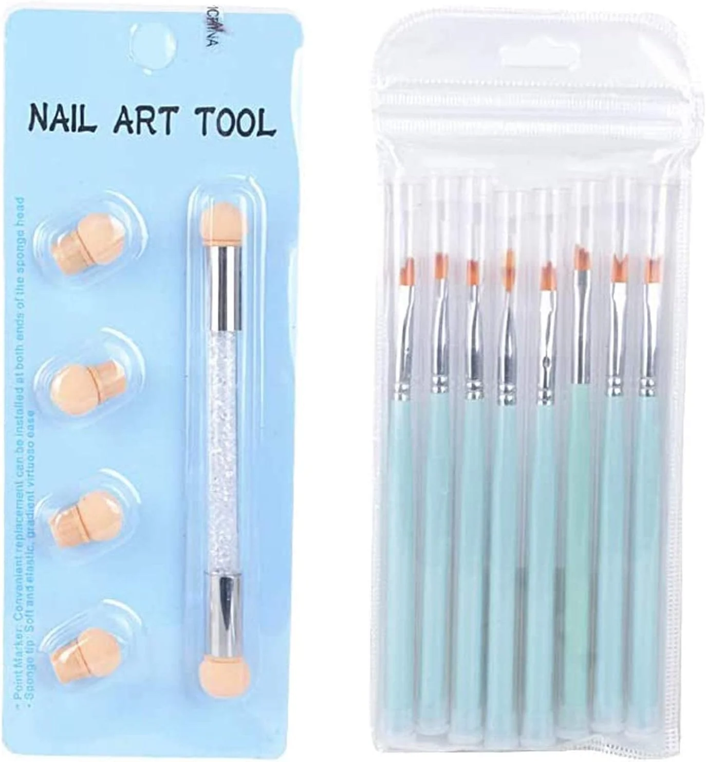 ست قلم موی طراحی ناخن 8 عددی SYOSI، قلم موهای طراحی ناخن با قلم اسفنجی دو سر، ست ابزار طراحی ناخن DIY، قلم موی ناخن ممتاز با دسته چوبی ست قلم موی طراحی ناخن 8 عددی SYOSI، قلم موهای طراحی ناخن با قلم اسفنجی دو سر، ست ابزار طراحی ناخن DIY، قلم موی ناخن ممتاز با دسته چوبی