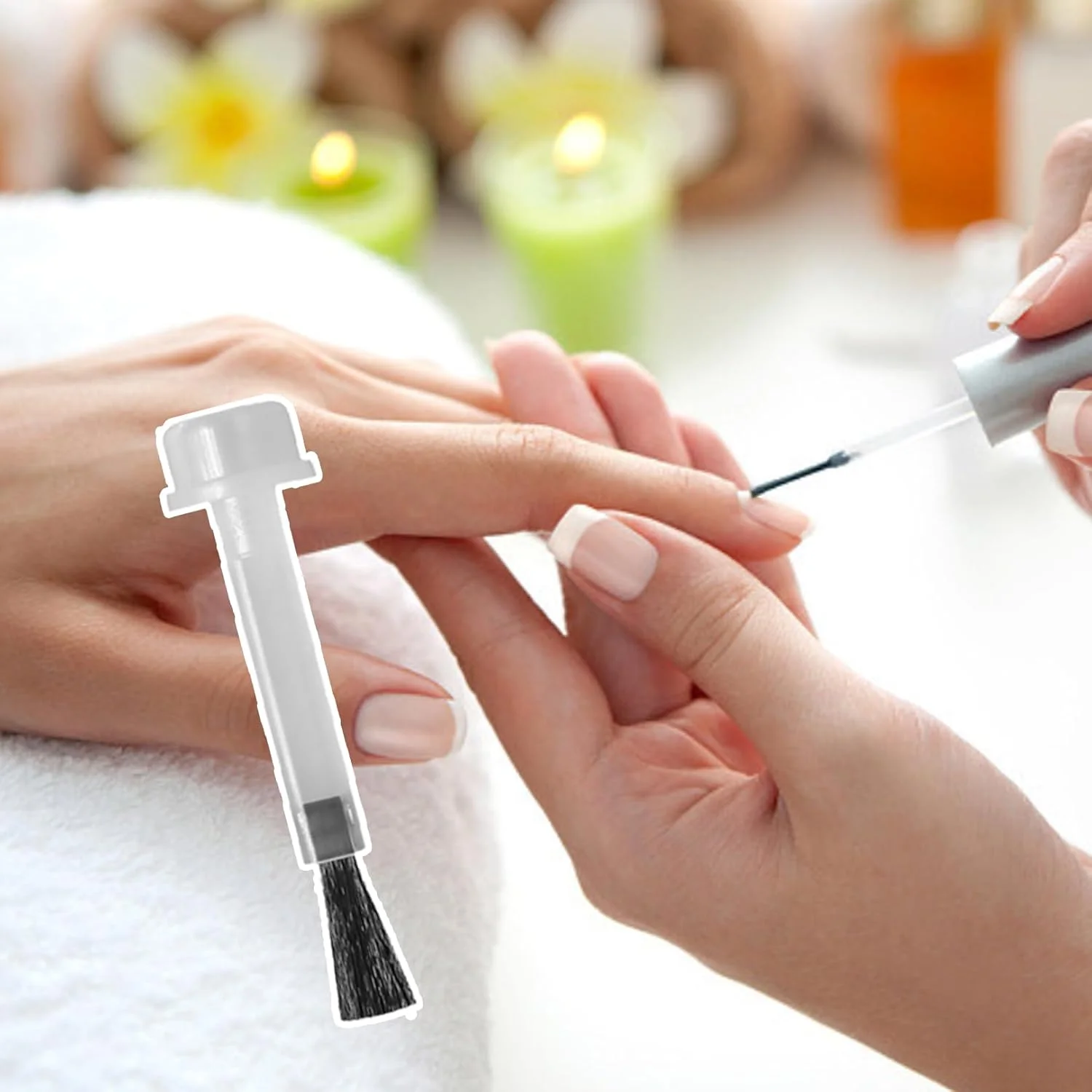 Ymxil 20 عدد برس جایگزین لاک ناخن، برس لاک، برس ژل ناخن، برس اپلیکاتور ناخن، برس بیس کت ناخن، برس رنگ ناخن، برس پودر دیپ ناخن