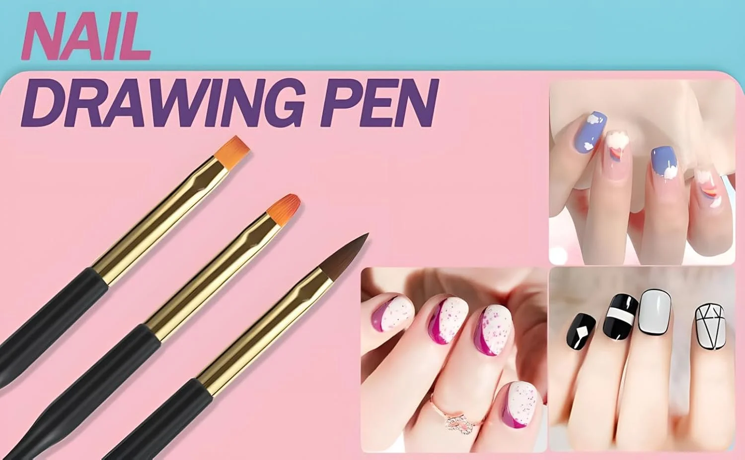 مجموعه 35 عددی قلم مو طراحی ناخن یلا جوی به همراه ابزار طراحی لاک ژل - ابزار نقطه گذاری، قلم موهای راه راه، خطوط بلند، قلم طراحی برای لوازم طراحی ناخن سالن و خانگی
