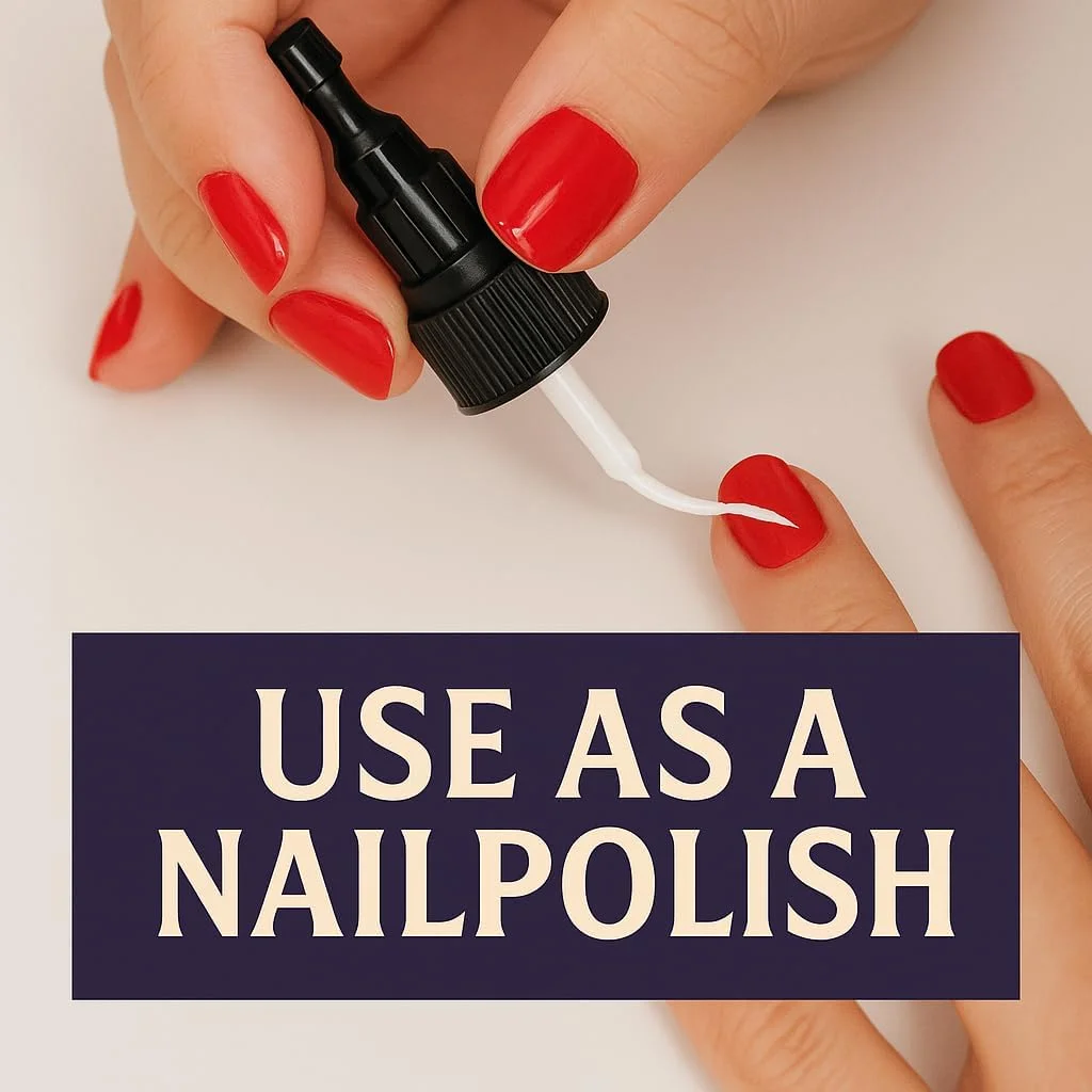 ست ابزار طراحی ناخن EPISKEY® شامل قلم مو، برس طراحی، نقطه گذاری و لاک UV، بسته 2 عددی (سفید مشکی) (NAIL ART WB)