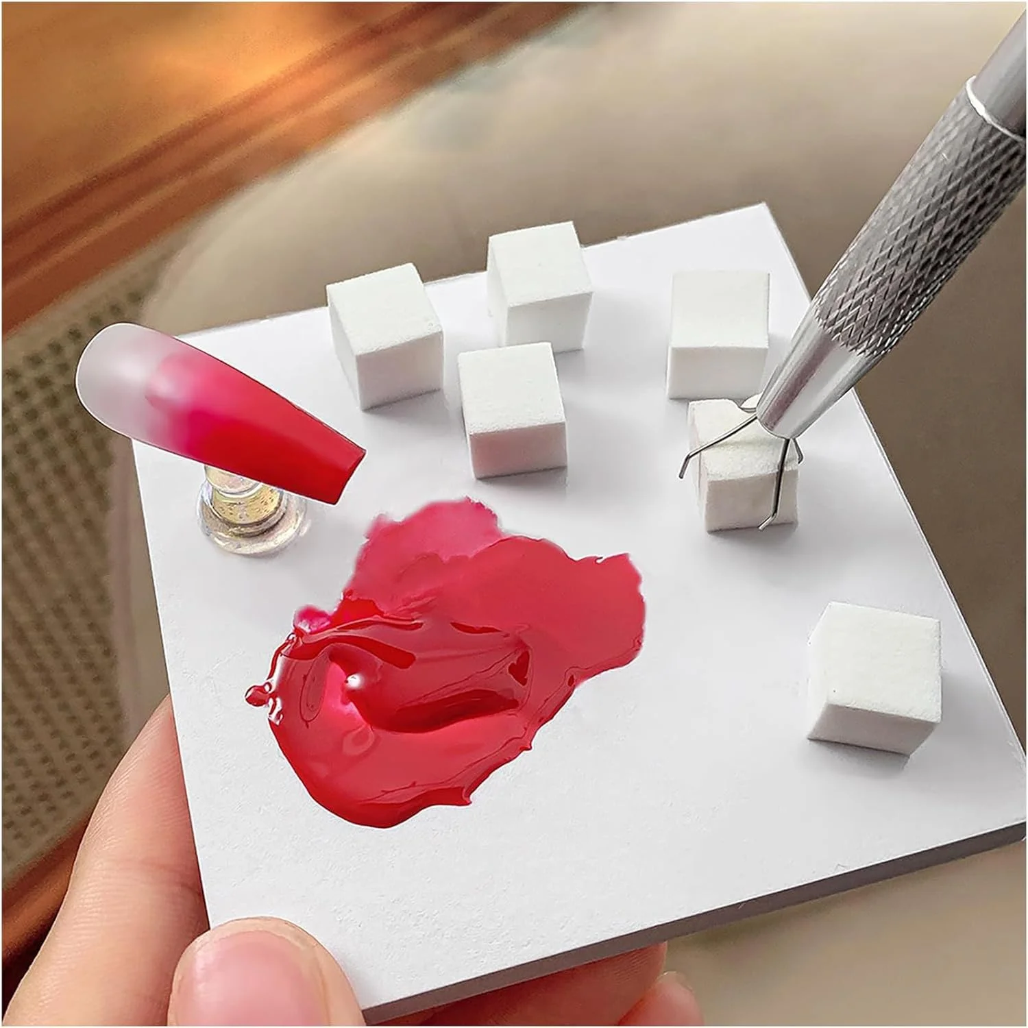 اسفنج ناخن | 200 عدد اسفنج رنگ آمیزی ناخن به همراه قلم گیره ای - ابزار سالن زیبایی برای ترکیب هنر طراحی ناخن مناسب برای مادر، دختر، همسر، زنان، دوستان و خانواده اسفنج ناخن | 200 عدد اسفنج رنگ آمیزی ناخن به همراه قلم گیره ای - ابزار سالن زیبایی برای ترکیب هنر طراحی ناخن مناسب برای مادر، دختر، همسر، زنان، دوستان و خانواده