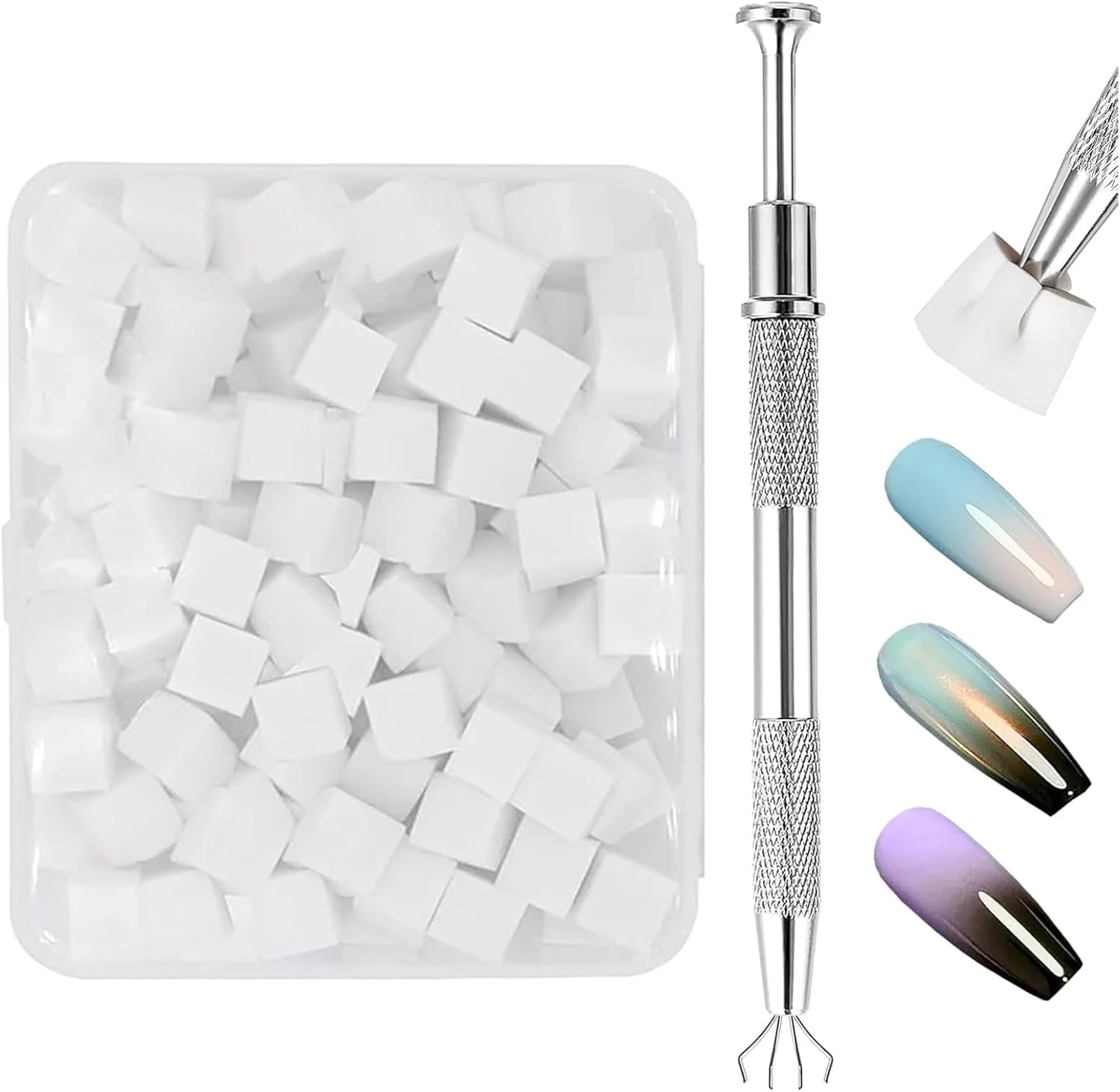 اسفنج ناخن | 200 عدد اسفنج رنگ آمیزی ناخن به همراه قلم گیره ای | ابزار حرفه ای سالن زیبایی هنر مانیکور برای همسر، خانواده، دوستان، دختران، زنان اسفنج ناخن | 200 عدد اسفنج رنگ آمیزی ناخن به همراه قلم گیره ای | ابزار حرفه ای سالن زیبایی هنر مانیکور برای همسر، خانواده، دوستان، دختران، زنان