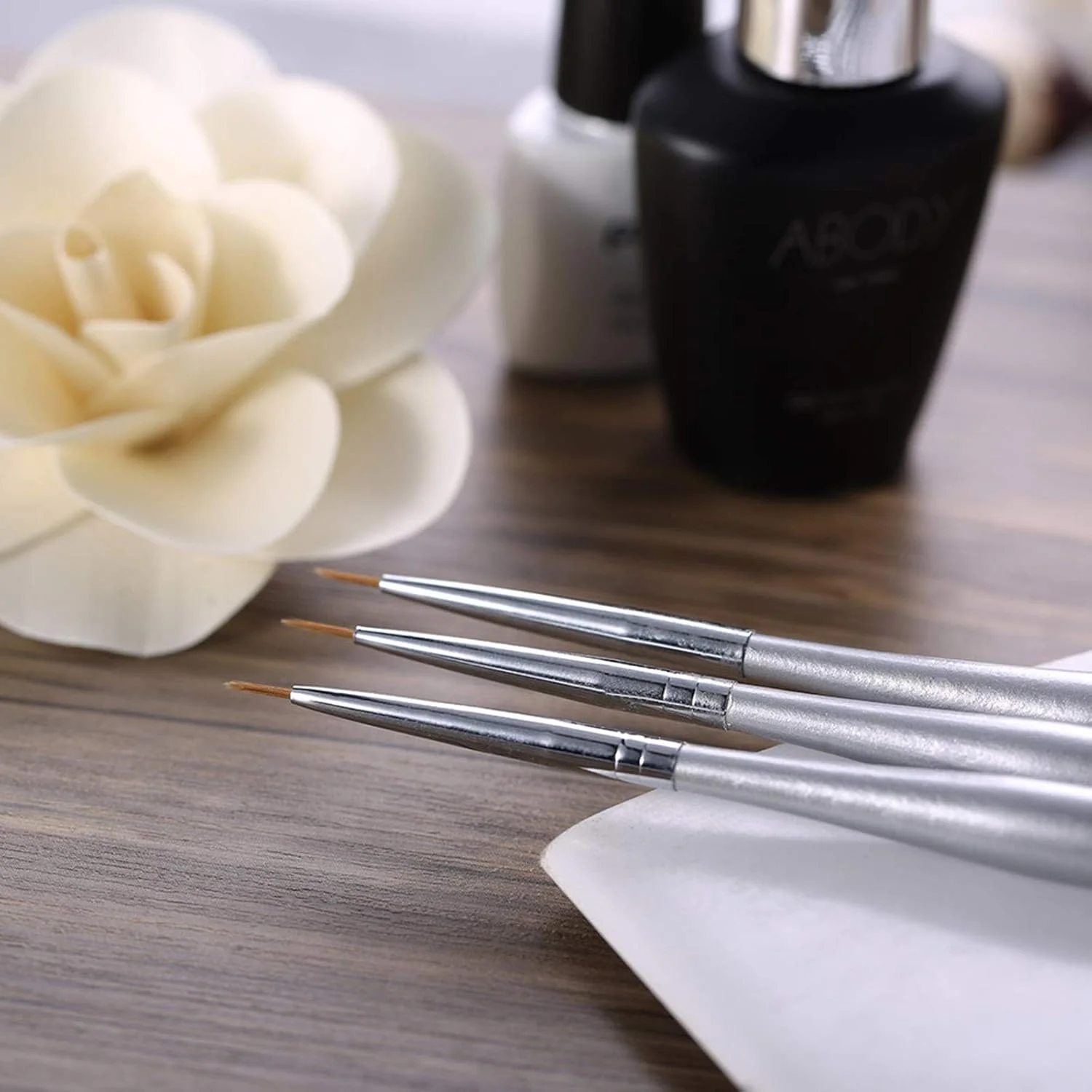 ست 3 عددی قلم موی طراحی ناخن آکریلیک حرفه ای برای ژل UV، طراحی نقاشی، خطوط، نقطه های کوچک، گل ها، سر نایلونی، لوله نقره ای، بادوام، بدون تغییر شکل، ضد خوردگی، کاربری آسان و مناسب برای استفاده خانگی ست 3 عددی قلم موی طراحی ناخن آکریلیک حرفه ای برای ژل UV، طراحی نقاشی، خطوط، نقطه های کوچک، گل ها، سر نایلونی، لوله نقره ای، بادوام، بدون تغییر شکل، ضد خوردگی، کاربری آسان و مناسب برای استفاده خانگی