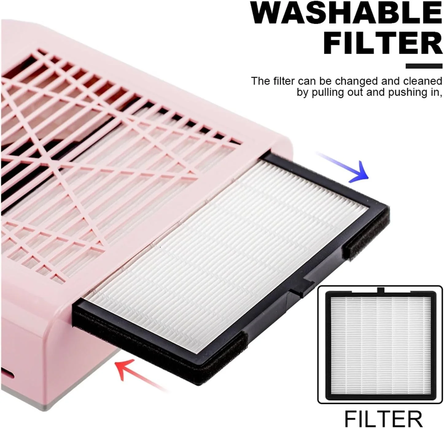 دستگاه مکنده گرد و غبار ناخن قدرتمند با فیلتر، ابزار مانیکور (سفید) دستگاه مکنده گرد و غبار ناخن قدرتمند با فیلتر، ابزار مانیکور (سفید)