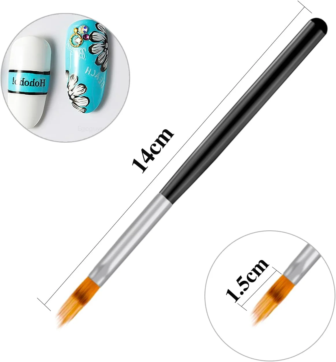 مجموعه 5 عددی قلم موی آمبره ناخن DANNEASY، قلم موهای طراحی ناخن، قلم های آمبره ناخن، کیت طراحی ناخن، ابزارهای طراحی ناخن