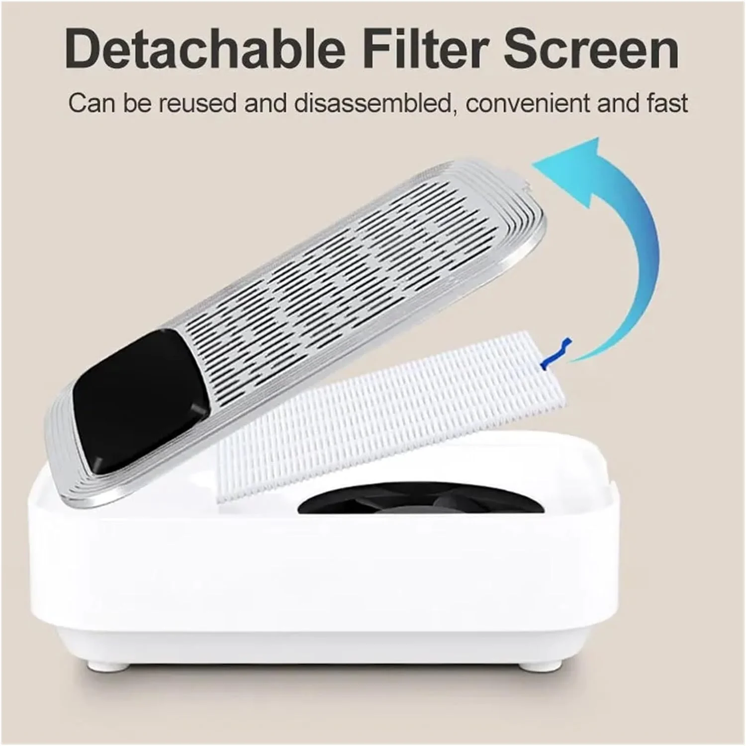 دستگاه مکنده گرد و غبار ناخن 80 وات با قدرت بالا، پاک کننده لاک ژل و از بین برنده پوست های اضافه پا، ابزار سالن با فیلترهای قابل تعویض