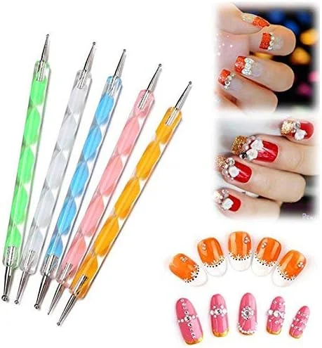 مجموعه 20 عددی طراحی ناخن، ابزار قلم مویی نقطه گذاری، نقاشی و طراحی لاک مجموعه 20 عددی طراحی ناخن، ابزار قلم مویی نقطه گذاری، نقاشی و طراحی لاک