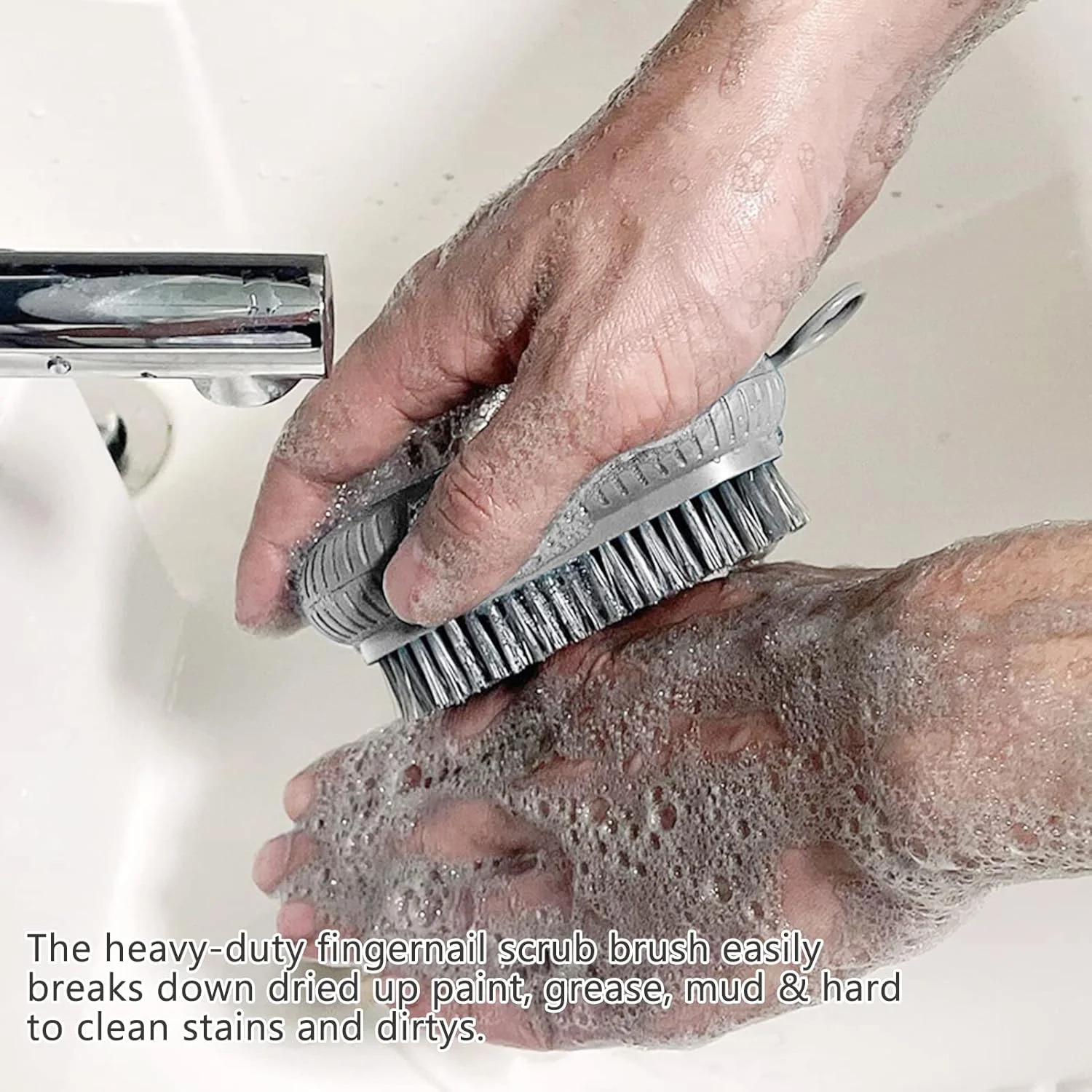 2 عدد برس ناخن برای تمیز کردن ناخن های دست، برس های تمیز کننده ناخن با کیفیت بالا، برس اسکراب دستی ناخن با موهای سفت و بادوام، برس اسکراب ناخن انگشتان پا، برس ناخن برای باغبانان و مکانیک ها