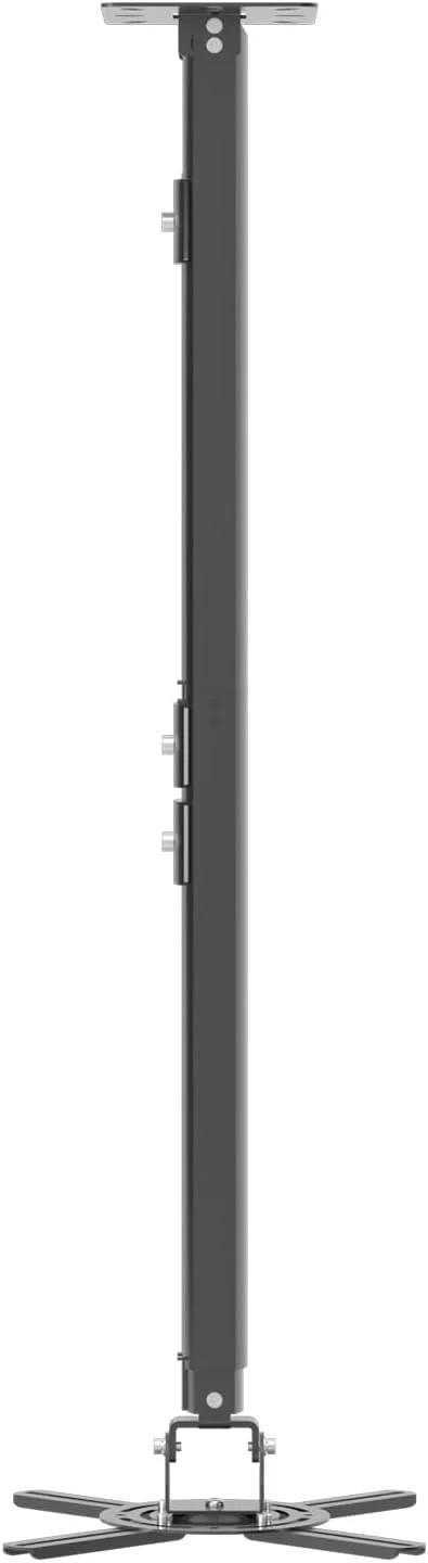 پایه سقفی پروژکتور Suptek مناسب برای سقف های صاف یا شیب دار با ارتفاع قابل تنظیم و طول قابل افزایش 78-125 سانتی متر، برای پروژکتورهای LCD/DLP، مشکی (PR05LB)