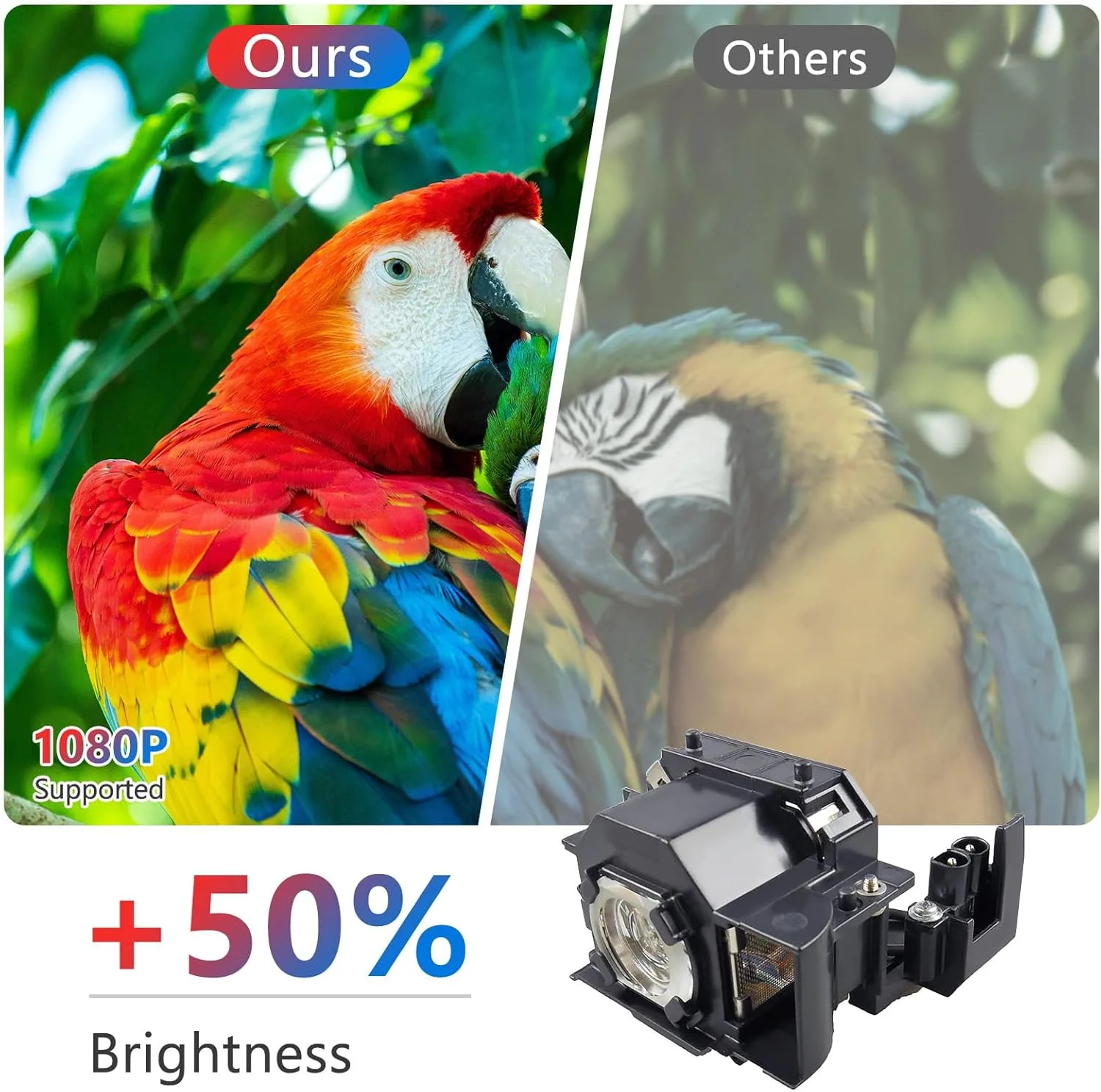 لامپ پروژکتور اصلی Supermait ELP34/V13H010L34 OEM، مناسب برای پروژکتورهای EPSON ELPLP34 EMP-62,EMP-62C,EMP-63,EMP-76C,EMP-82,EMP-X3,PowerLite 62C,PowerLite 76C,PowerLite 82C