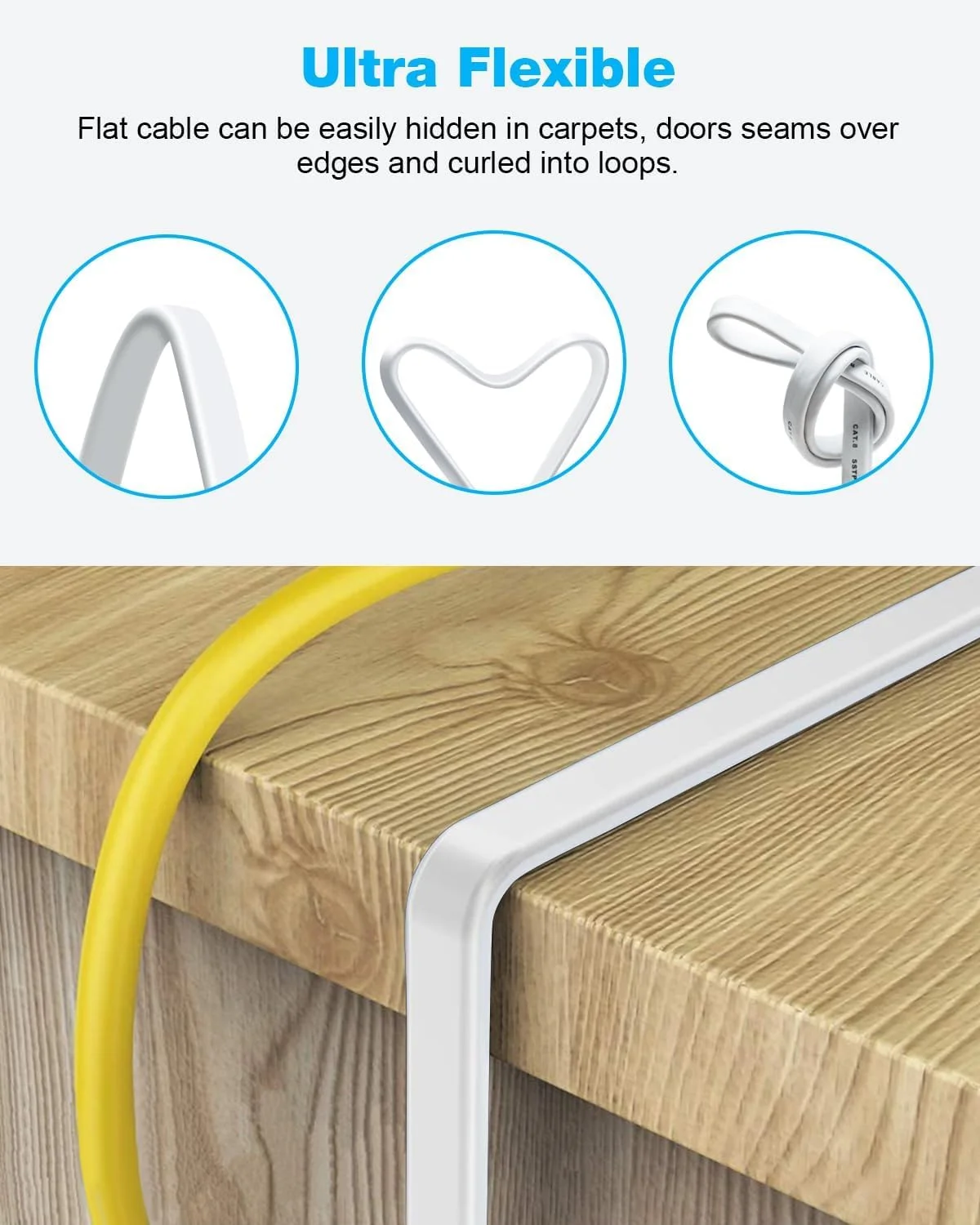 کابل اترنت CAT 8 دیمال، 10 متری سرعت بالا 40 گیگابیت بر ثانیه 2000 مگاهرتز شیلددار تخت CAT8 گیگابیتی شبکه LAN RJ45 پچ کورد برای بازی، PS5، PS4، PS3، ایکس باکس، روتر، مودم، کامپیوتر (10 متری سفید) کابل اترنت CAT 8 دیمال، 10 متری سرعت بالا 40 گیگابیت بر ثانیه 2000 مگاهرتز شیلددار تخت CAT8 گیگابیتی شبکه LAN RJ45 پچ کورد برای بازی، PS5، PS4، PS3، ایکس باکس، روتر، مودم، کامپیوتر (10 متری سفید)