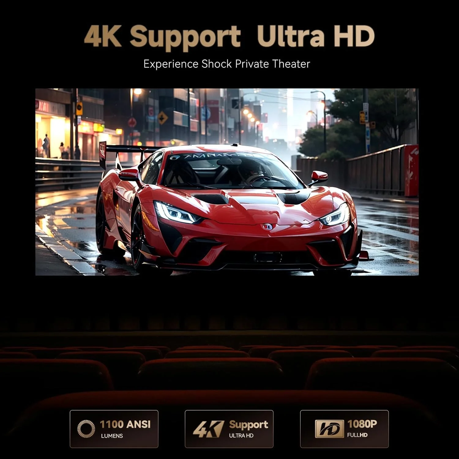 پروژکتور WANBO X5 Pro FHD Native1080P با پشتیبانی از 4K، 1100 ANSI، دستیار گوگل، Android TV 11 (2GB + 16GB)، (فوکوس خودکار + Keystone + اجتناب از موانع)، بلندگوی 10 واتی، WiFi دوگانه، BT 5.0 برای شب فیلم پروژکتور WANBO X5 Pro FHD Native1080P با پشتیبانی از 4K، 1100 ANSI، دستیار گوگل، Android TV 11 (2GB + 16GB)، (فوکوس خودکار + Keystone + اجتناب از موانع)، بلندگوی 10 واتی، WiFi دوگانه، BT 5.0 برای شب فیلم